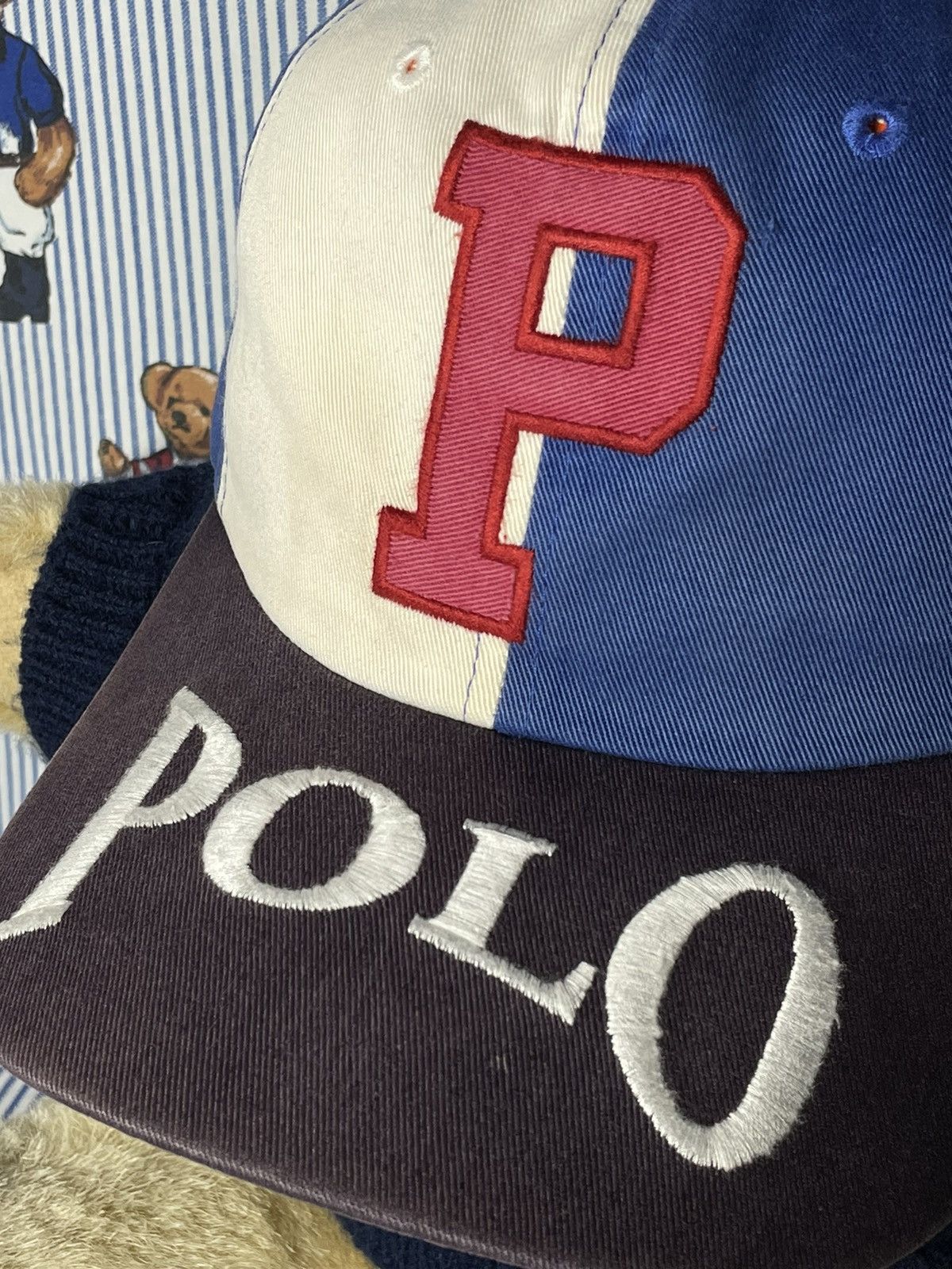 Polo Ralph Lauren × RRL Ralph Lauren × Ralph Lauren RARE Polo Sport Cap OG Vintage 1990’s Size ONE SIZE - 4 Thumbnail