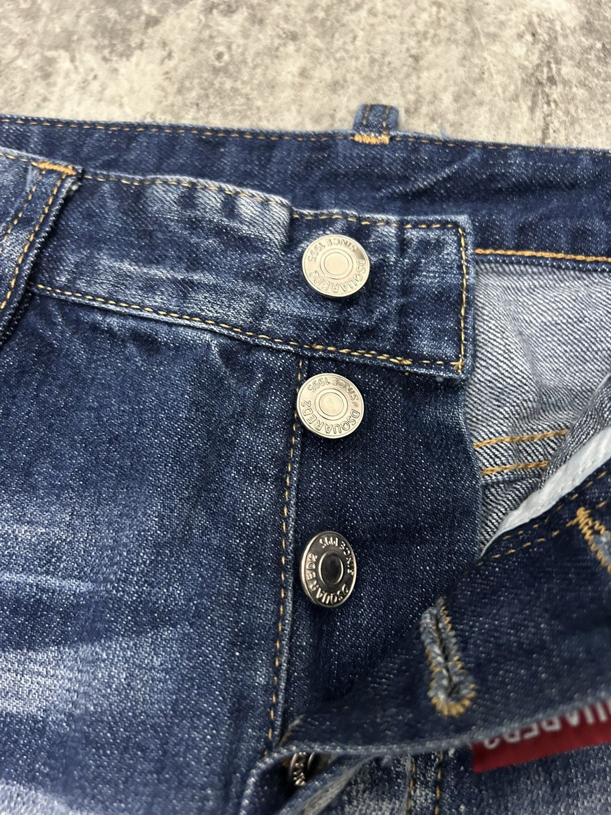 Designer × Dsquared2 Ds Quared 2 Paint Acid Wash Distressed Jeans Size US 29 - 14 Thumbnail