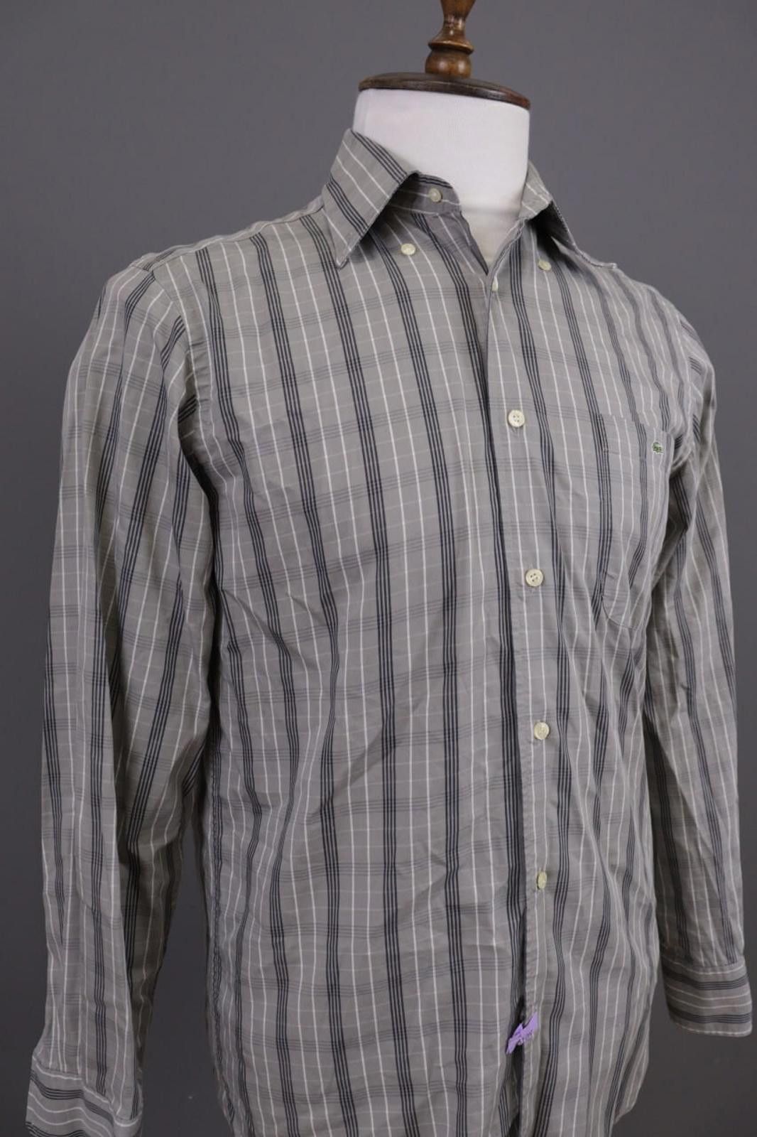 Lacoste Men Lacoste Brown Check Button Dress Shirt Size 39 Size US M / EU 48-50 / 2 - 5 Thumbnail