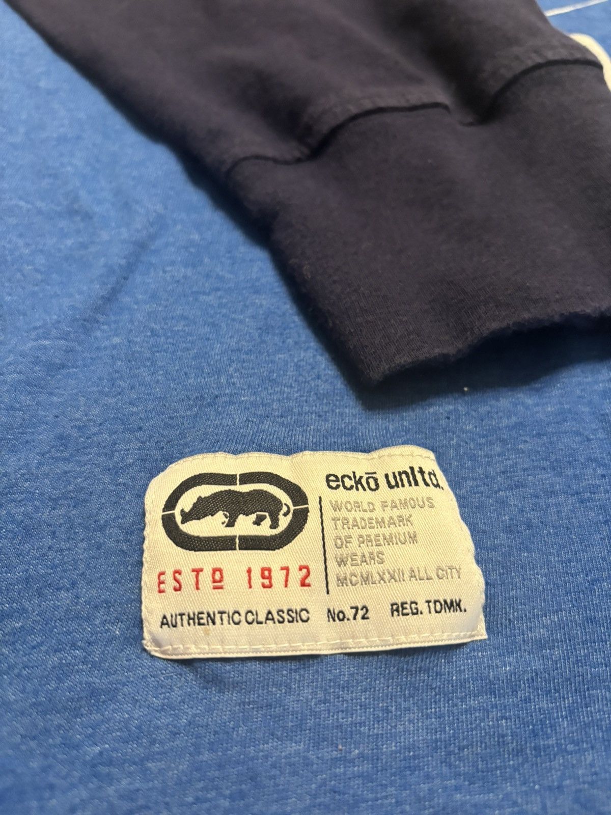 Ecko Unltd. Big & Tall Ecko Unlimited blue graphic tee raglan sleeve Size US XXL / EU 58 / 5 - 4 Thumbnail