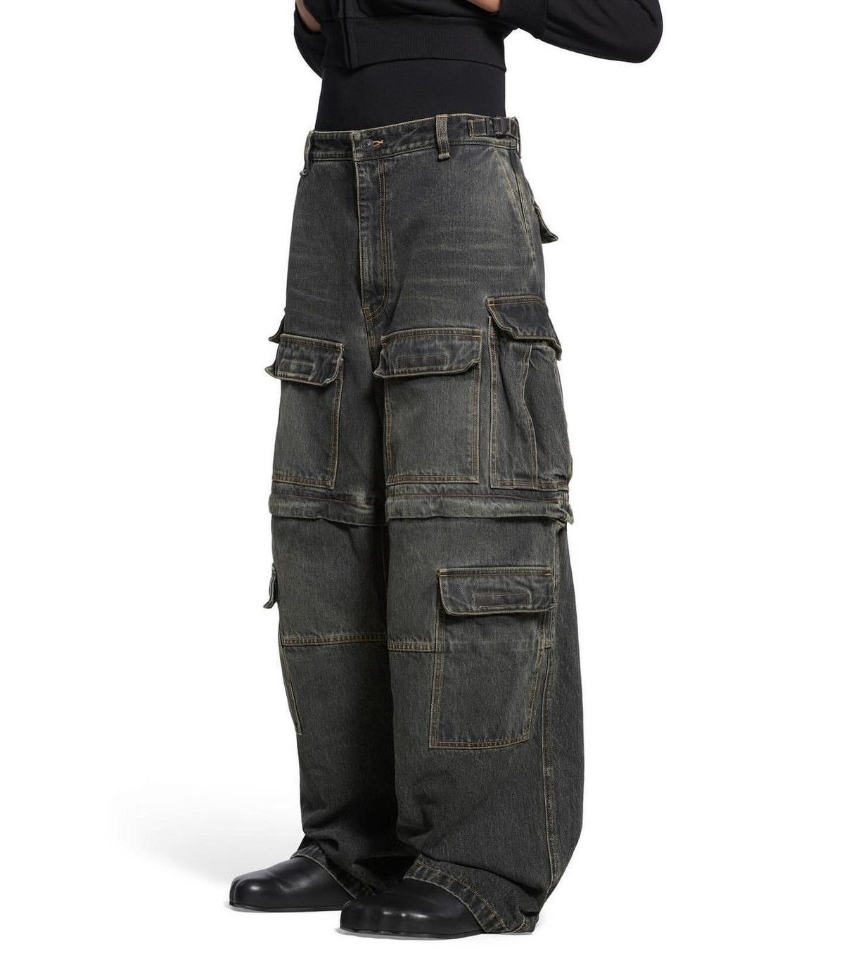 Balenciaga Japanese Denim Cargo Jeans Size US 28 / EU 44 - 4 Thumbnail