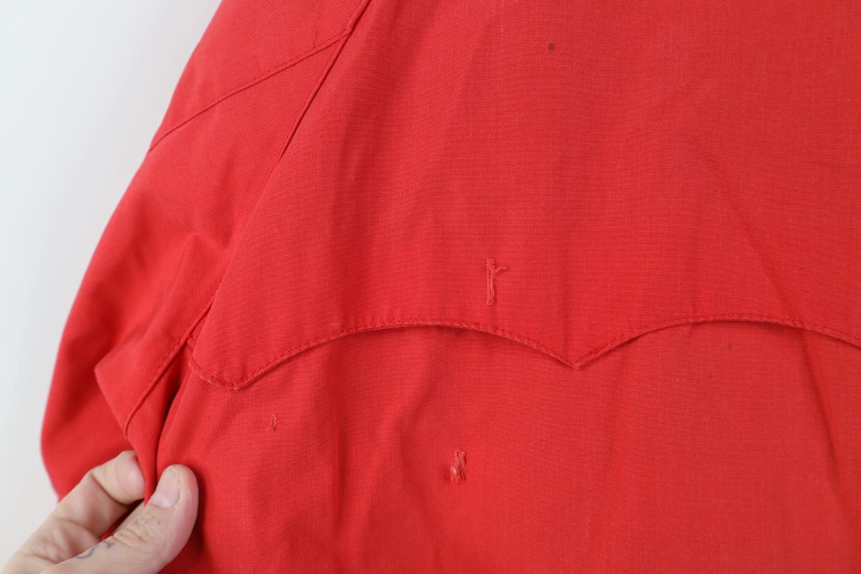 Vintage Vintage 70s 80s Fire Department Cafe Racer Bomber Jacket Red Size US L / EU 52-54 / 3 - 20 Thumbnail