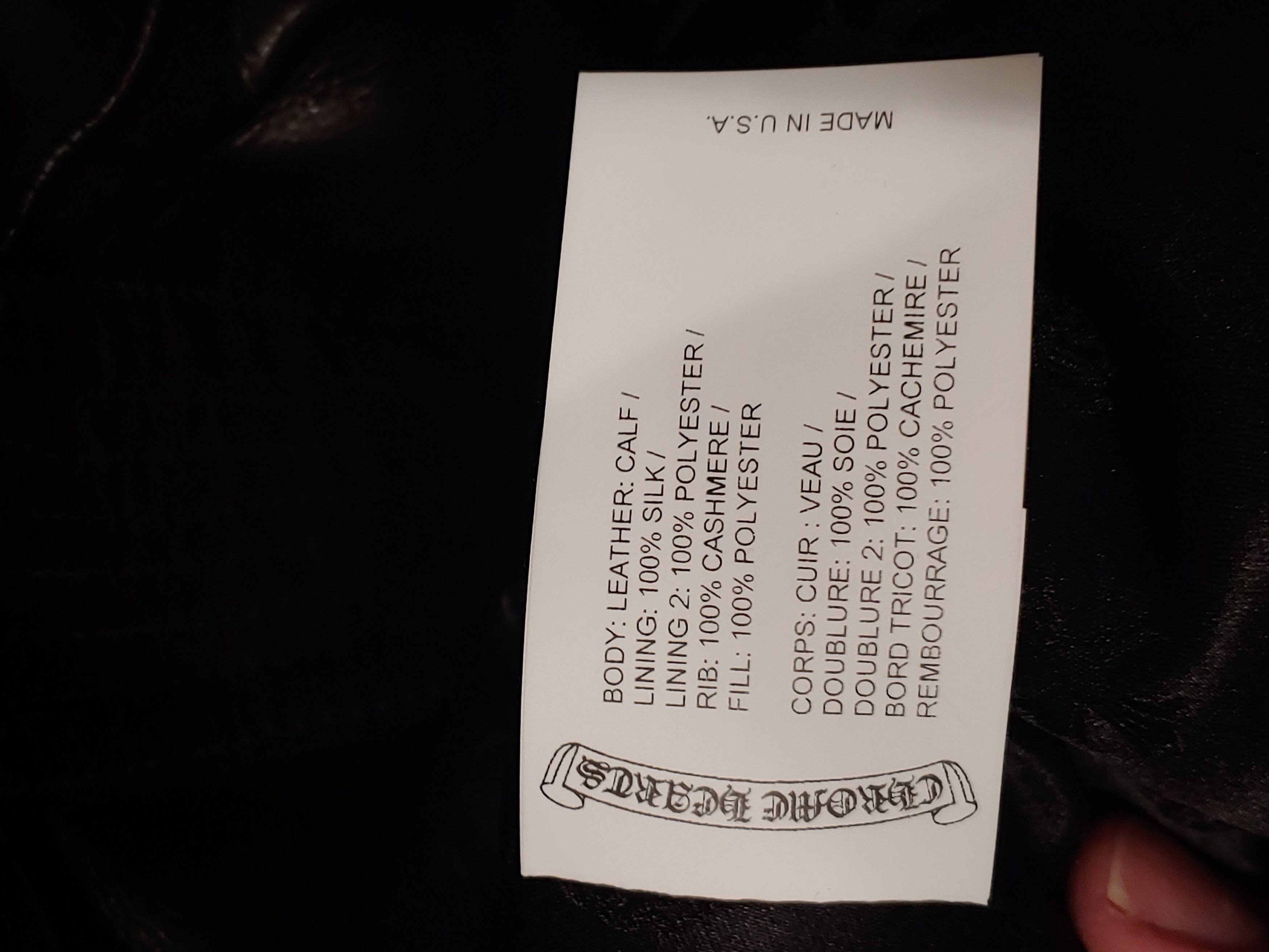 Chrome Hearts Chrome Hearts Leather Jacket Size US XL / EU 56 / 4 - 8 Thumbnail