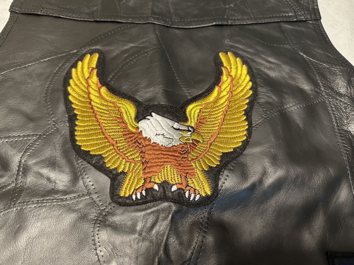 Other NWT Buffalo Leather Diamond Plate Motorcycle Vest-Patches-XL Size US XL / EU 56 / 4 - 12 Thumbnail