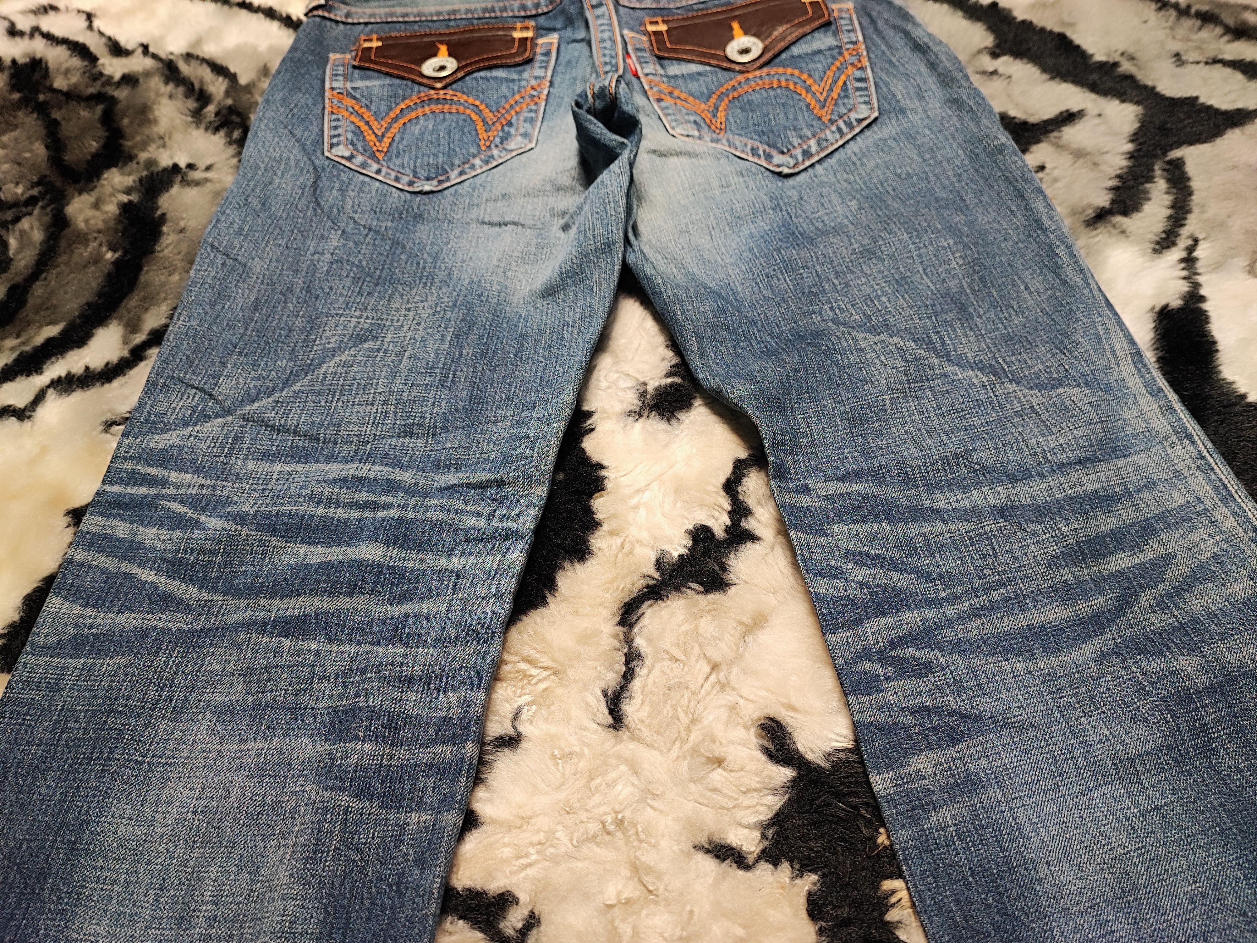 Edwin × If Six Was Nine × Japanese Brand VTG EDWIN 503 BLUE TRIP JEANS VERY RARE Size 31" - 10 Thumbnail