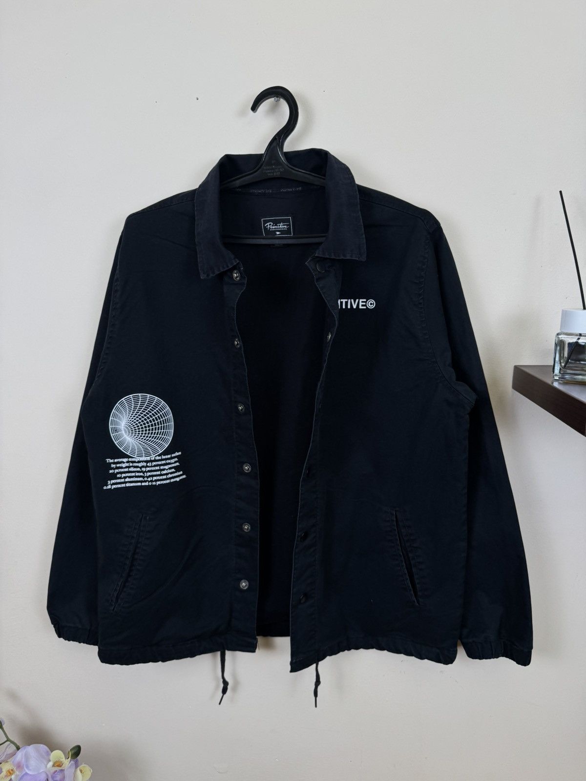Primitive Primitive Moon Coach Jacket Skateboarding Streetwear L Hype Size US L / EU 52-54 / 3 - 18 Thumbnail