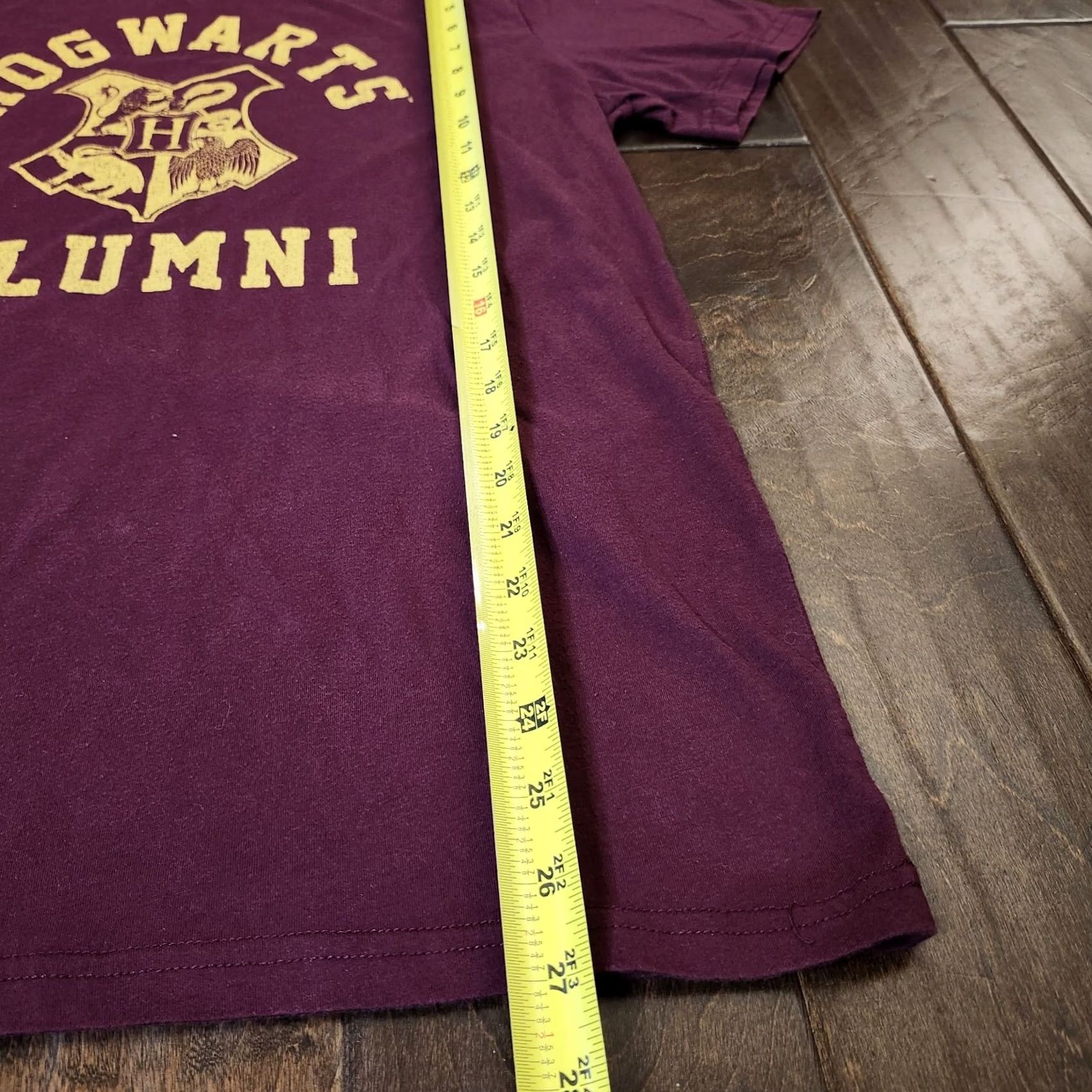 Vintage Harry Potter Shirt Mens Medium Hogwarts Alumni Seven Times Six Burgandy 100% Cotton Crewneck Short Sleeve T-Shirt Fall M Size US M / EU 48-50 / 2 - 5 Thumbnail