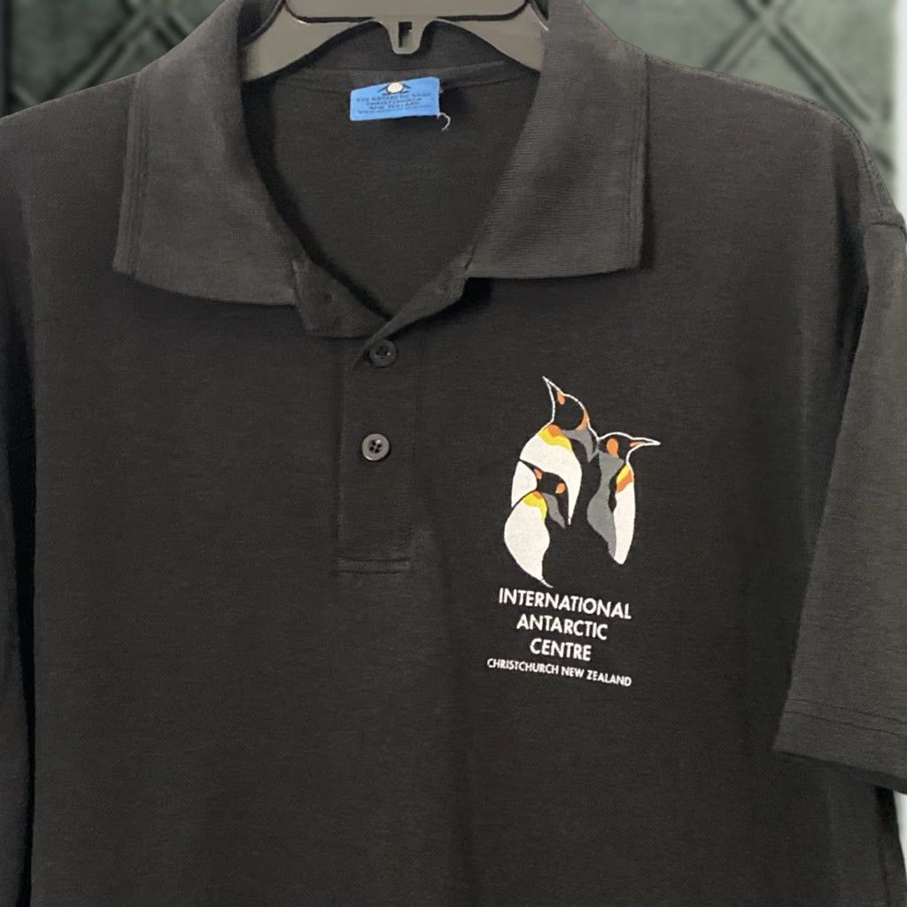Vintage VINTAGE New Zealand Antarctic Polo Shirt L Black Embroidered Penguin Men Short Sleeve 90s Vintage T-Shirt Debut Example Size US L / EU 52-54 / 3 - 1 Thumbnail