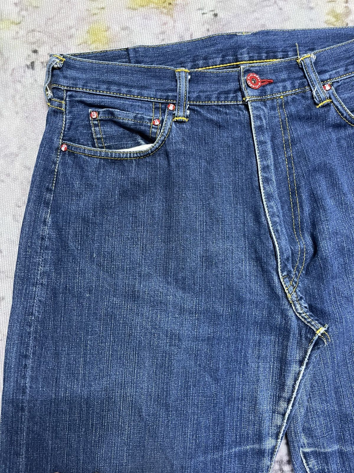 Japanese Brand Japanese Cune Embroidered Jeans Painted Size US 34 / EU 50 - 5 Thumbnail