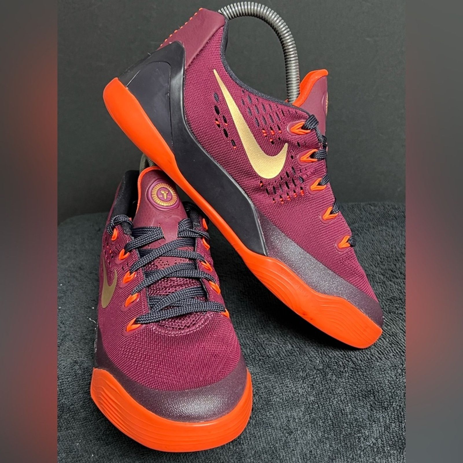 Nike Nike Kobe 9 IX Burgundy Gold Crimson GS 4.5Y Mamba Shoes Size US 6 / IT 36 - 3 Thumbnail