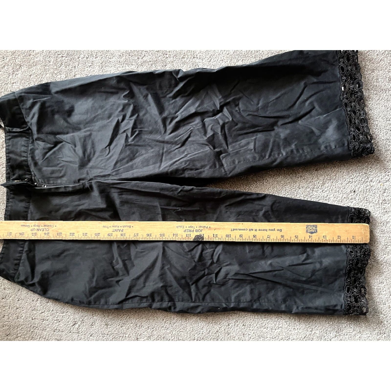 Alfani ALFANI Black Capri Crop Pants Petite Women Size 6P Size 28" / US 6 / IT 42 - 6 Thumbnail