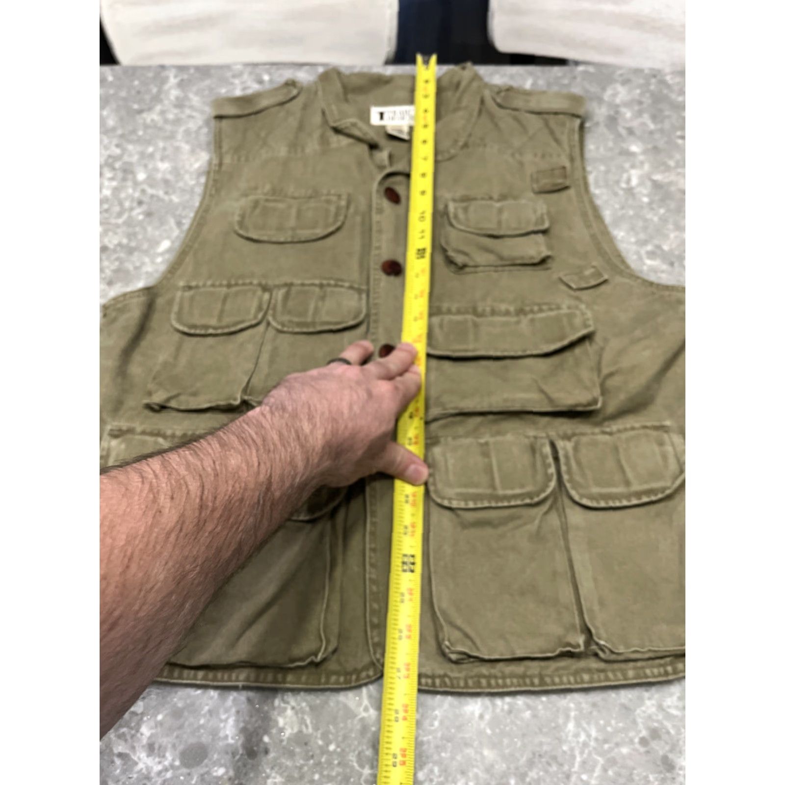 Vintage VINTAGE Trail Designs Vest Men M Beige Canvas Outdoor Hiking Pockets Military Jacket 90s Utility Fishing Tech Sport Size US M / EU 48-50 / 2 - 4 Thumbnail