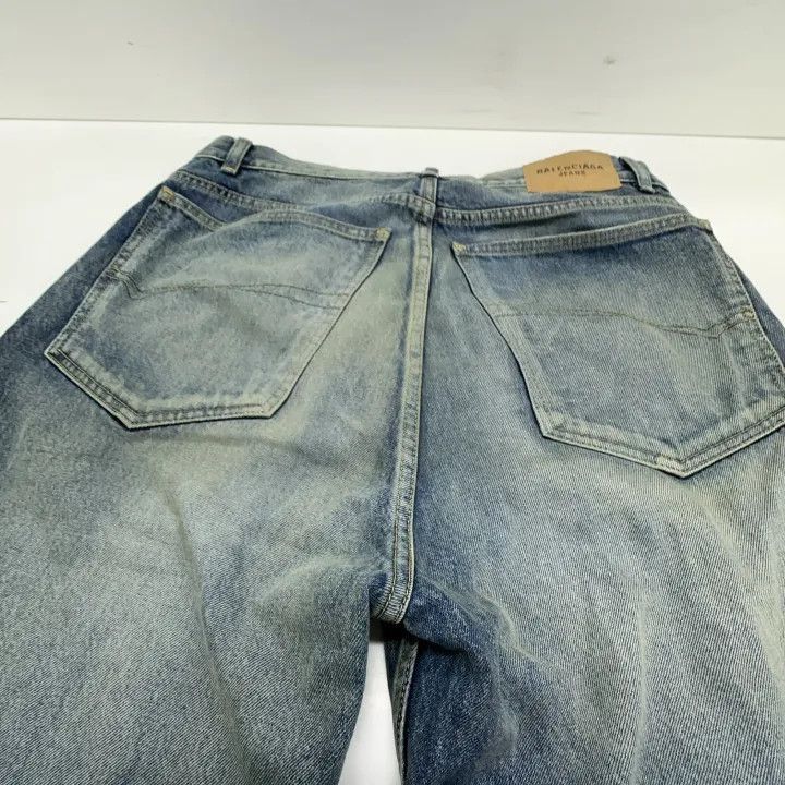 Balenciaga Balenciaga Balenciaga Blue HighWaisted Denim Pants -2507 Size US 27 - 8 Thumbnail