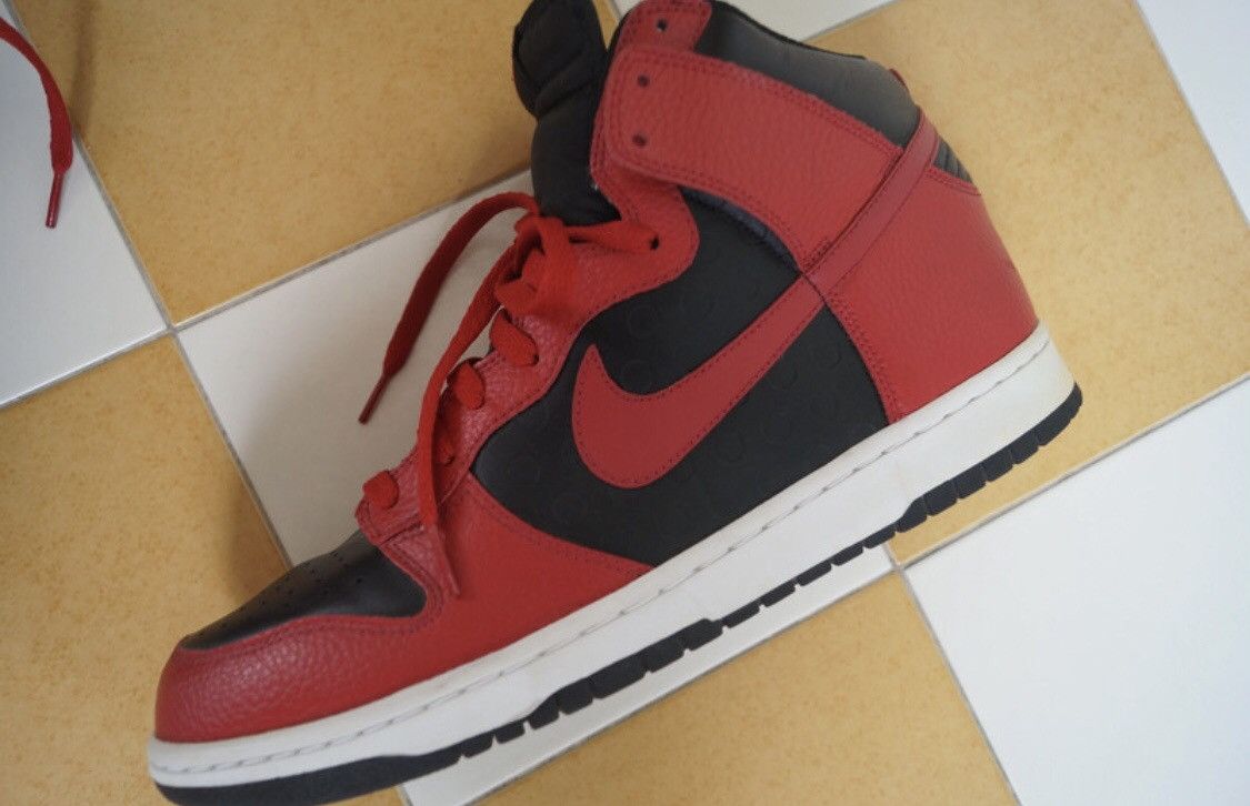 Nike Nike Dunk High - “Be True to Your Street” - Black/Red (2010) Size US 12 / EU 45 - 3 Thumbnail
