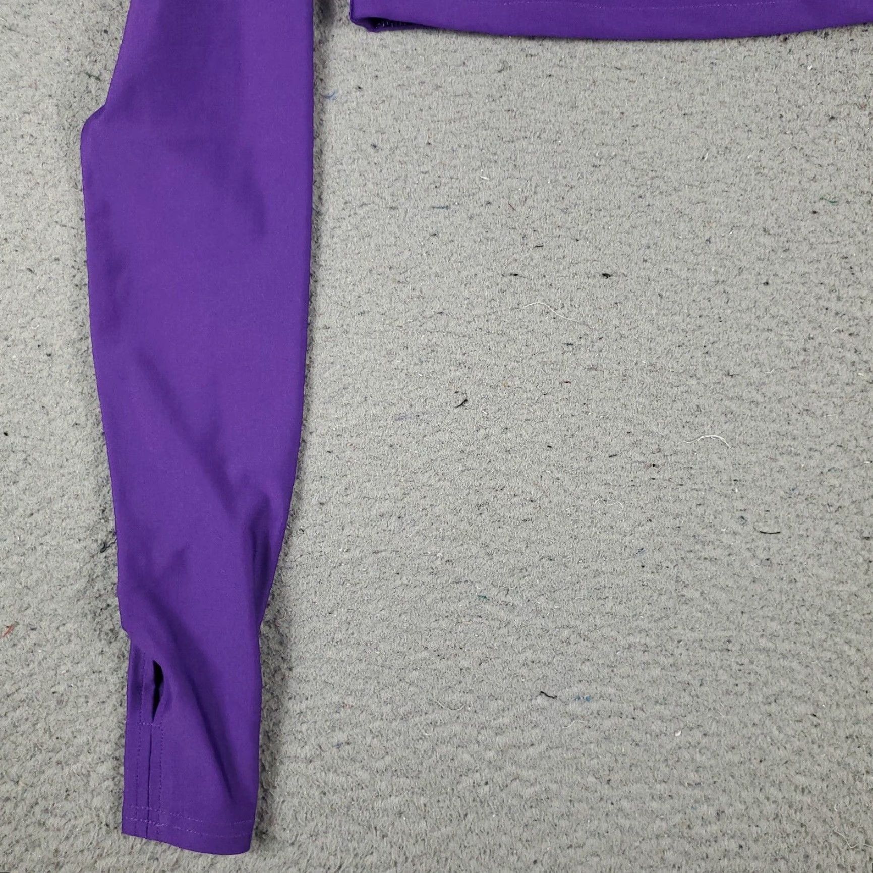 Puma Puma X Dua Lipa T Shirt XS Purple Crop Top Active Long Sleeve Womens Size XS / US 0-2 / IT 36-38 - 3 Thumbnail