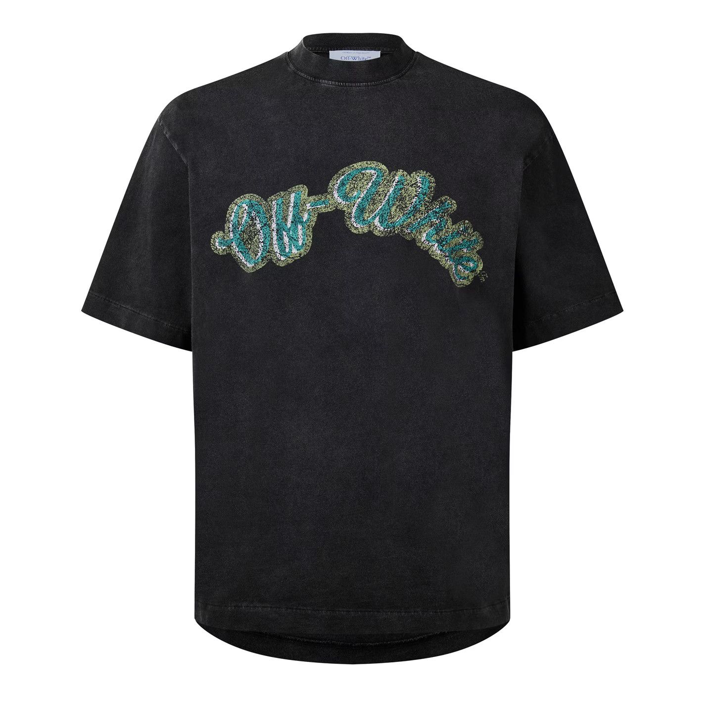 Off-White o1g2r1mq0226 Bacchus Skate Prefaded Distressed T-Shirt Black Size US M / EU 48-50 / 2 - 1 Thumbnail