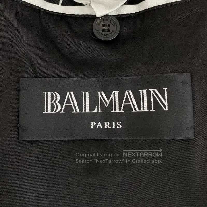 Other Balmain Men's Black Nylon Outerwear Jacket . Size US L / EU 52-54 / 3 - 5 Thumbnail