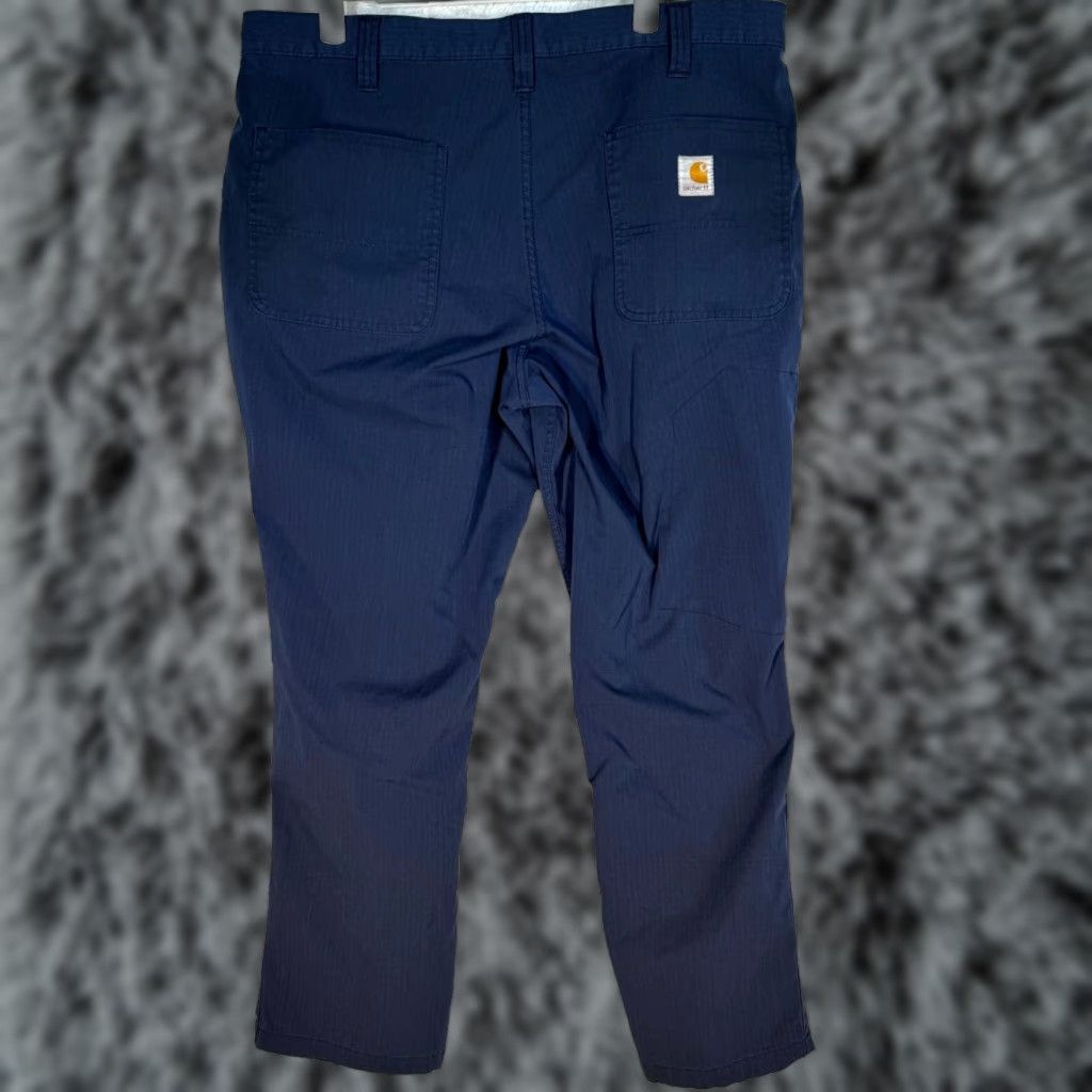 Carhartt Carhartt Carpenter Pants Mens 36x30 Navy Ripstop Relaxed Fit Work Size US 36 / EU 52 - 1 Thumbnail