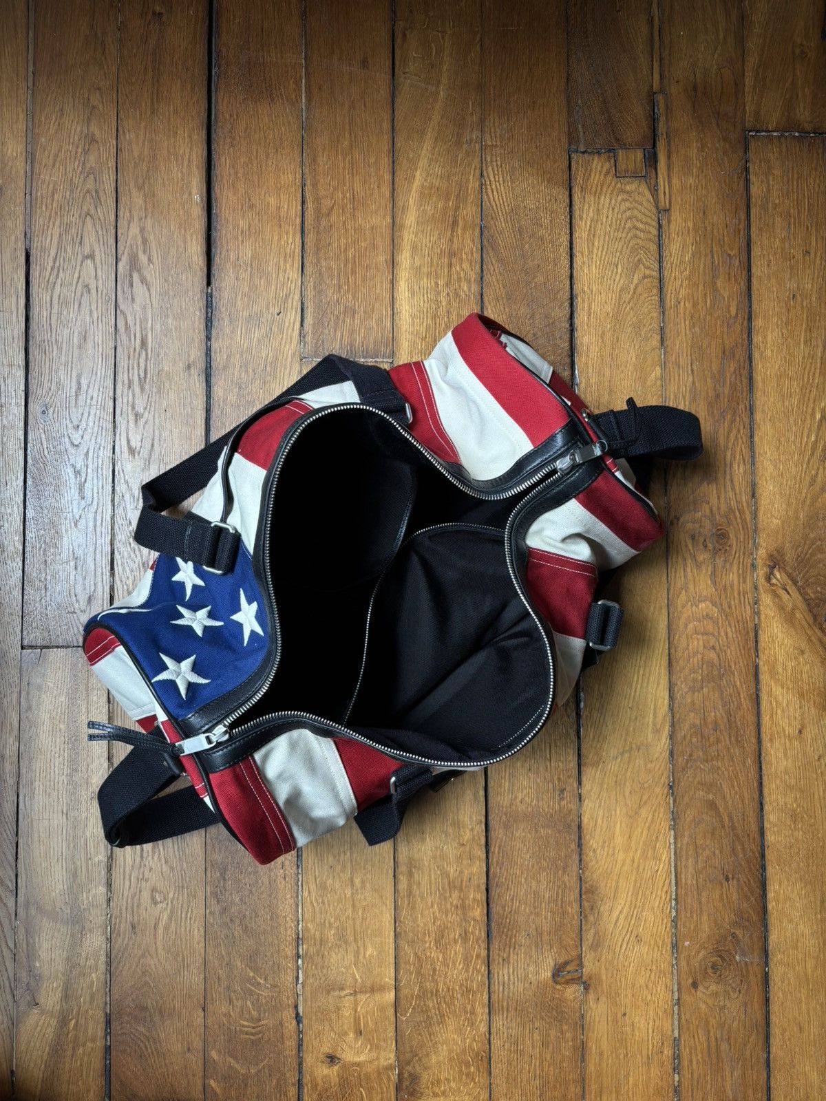 Saint Laurent Paris American flag Gym Bag Size ONE SIZE - 2 Thumbnail