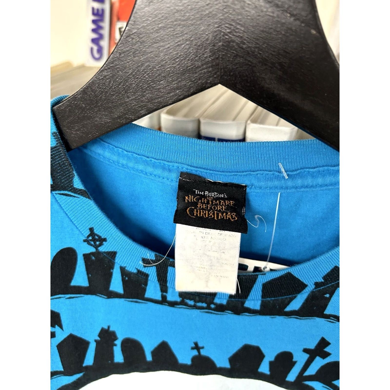 Disney Disney The Nightmare Before Christmas Jack Skellington Face AOP Shirt Small Blue Movie 2000s Y2K Unisex Adults Size US S / EU 44-46 / 1 - 2 Thumbnail