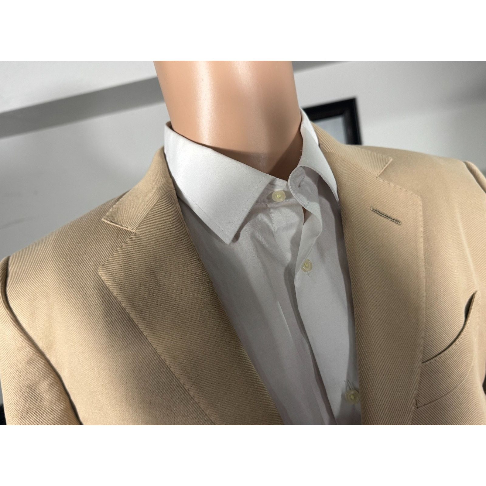 Tom Ford Tom Ford Khaki Cotton Blazer 48EU 38R US Notch Lapel Size 38R - 8 Thumbnail
