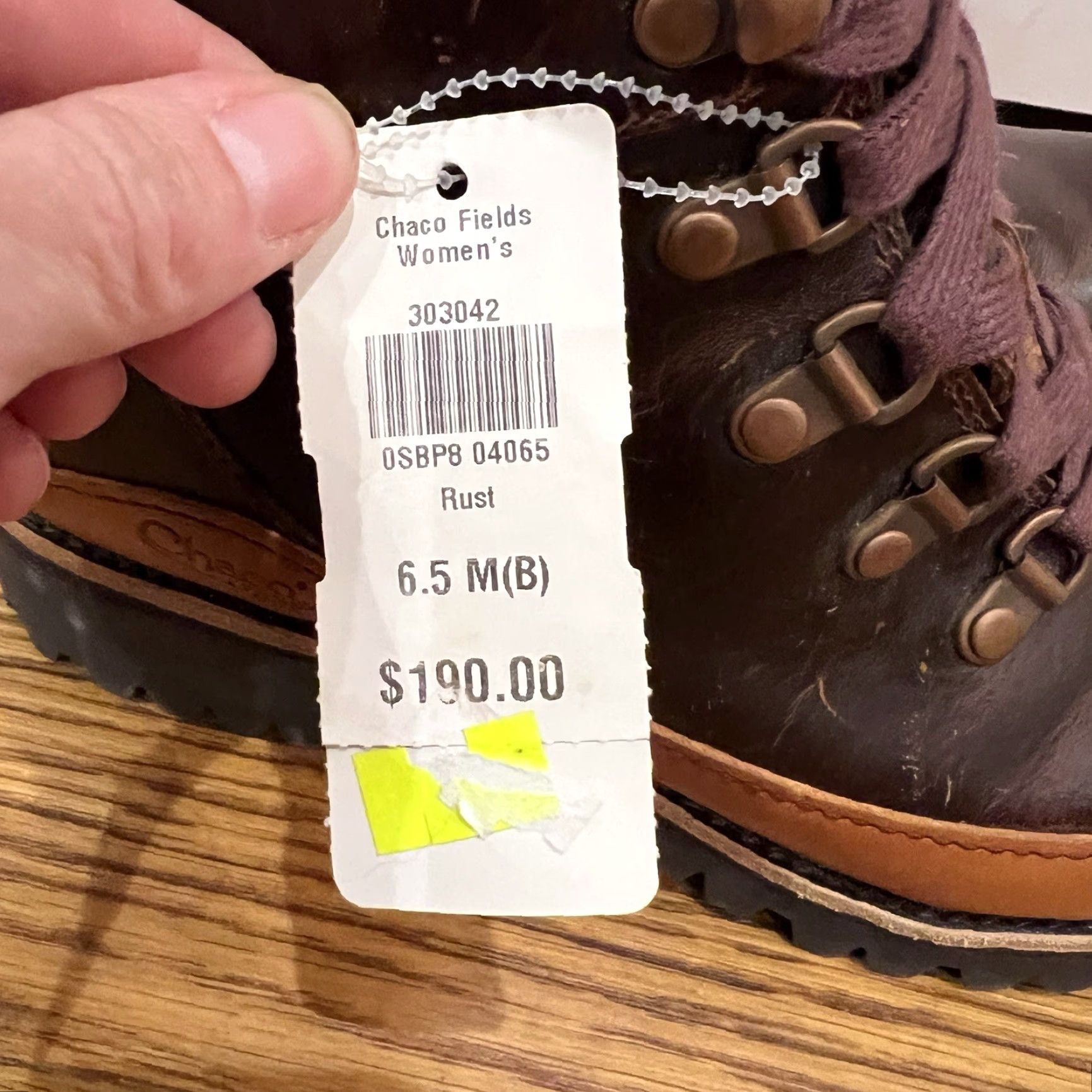 Chaco NWT Chaco Fields Womens Brown Outdoor Leather Waterproof Lace Up Boots Size 6.5 Modern Bootie Size US 7 / IT 37 - 4 Thumbnail