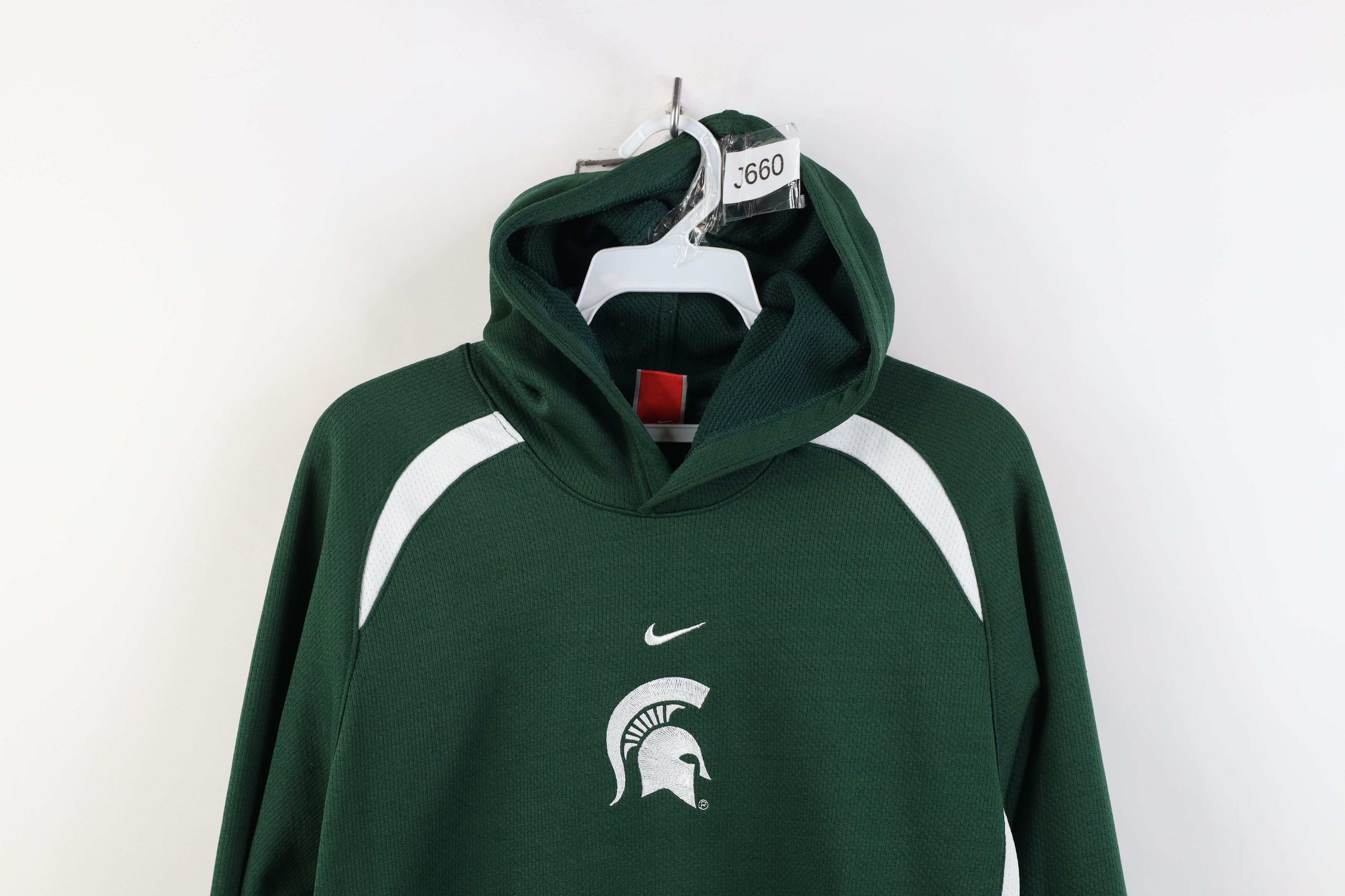 Nike Vintage Y2K Nike Swoosh Michigan State University Hoodie Size US XL / EU 56 / 4 - 2 Thumbnail