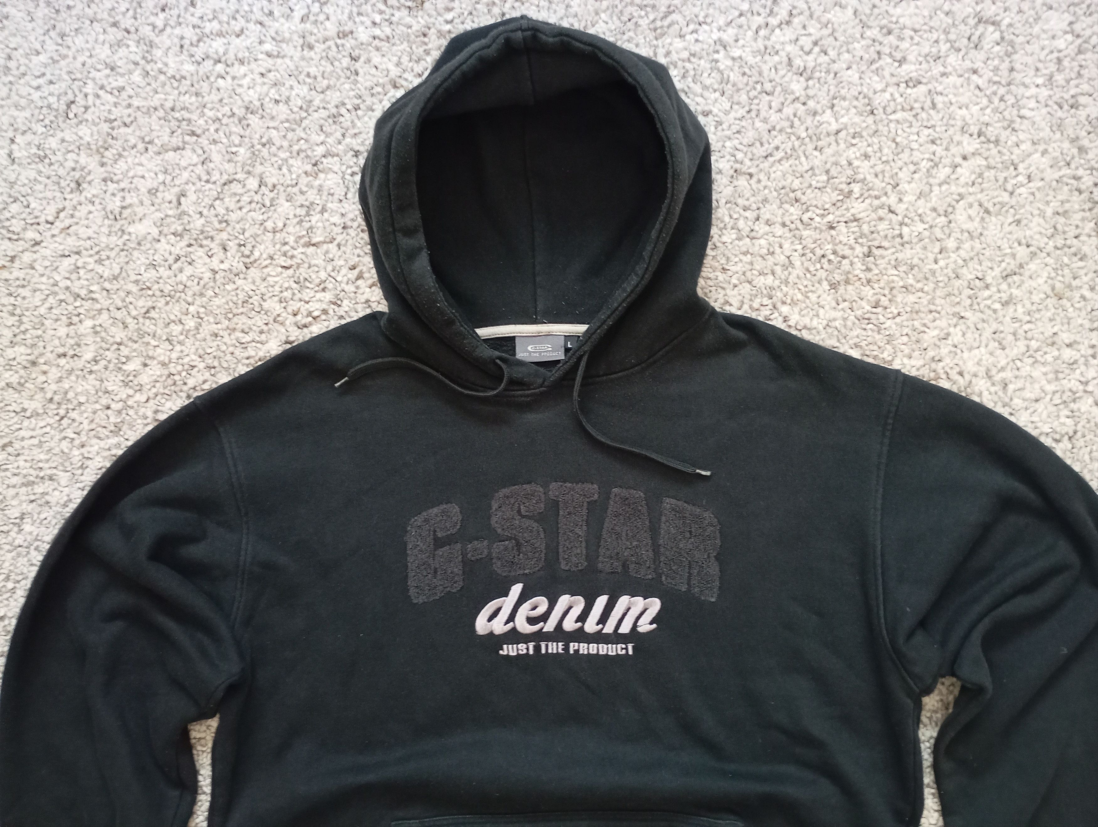 G-Star Vintage G-Star Raw Streetwear Black Hoodie Size US L / EU 52-54 / 3 - 2 Thumbnail