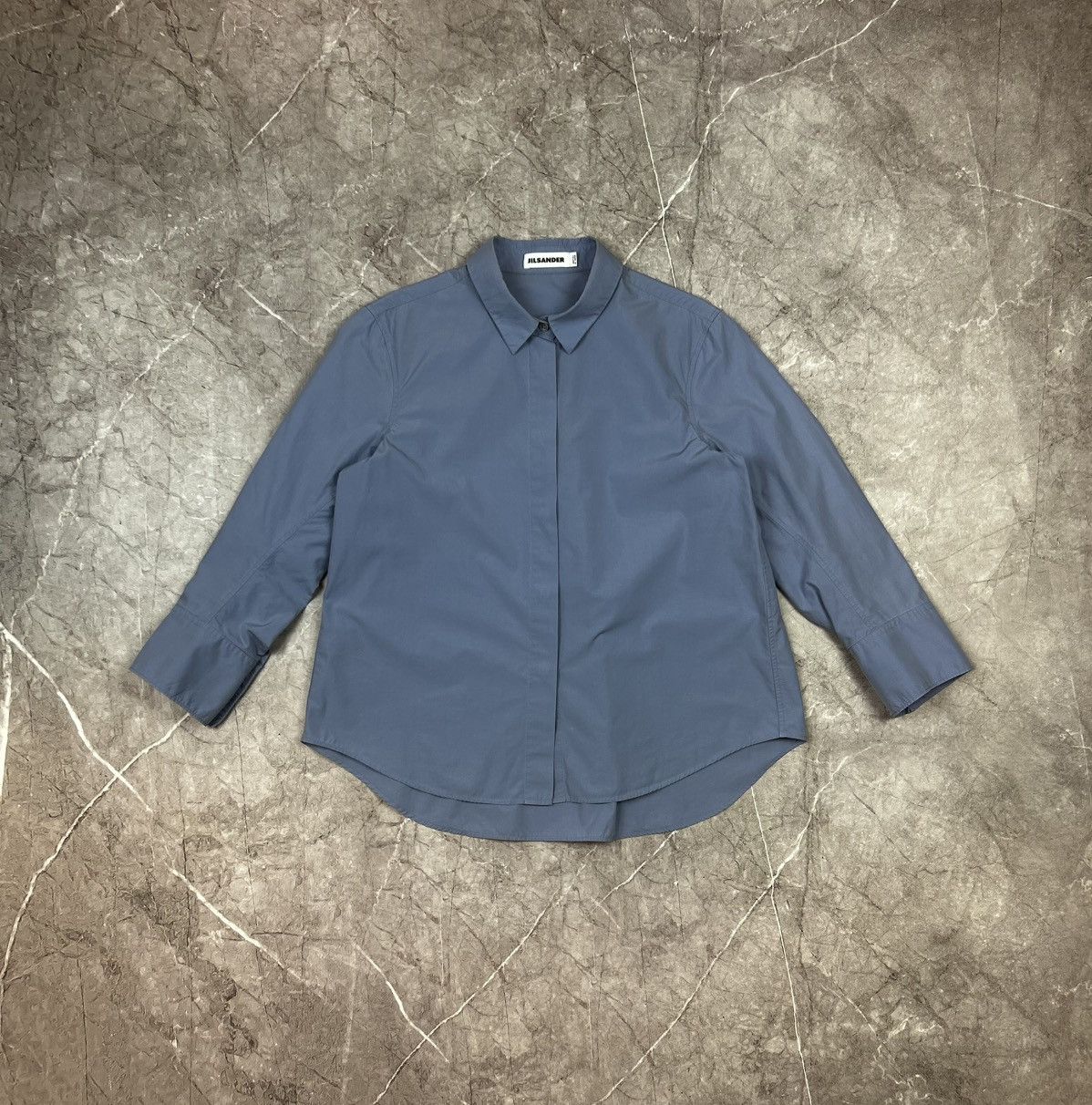 Jil Sander JIL SANDER Blue SHIRT BUTTON UP Size XS / US 0-2 / IT 36-38 - 3 Thumbnail