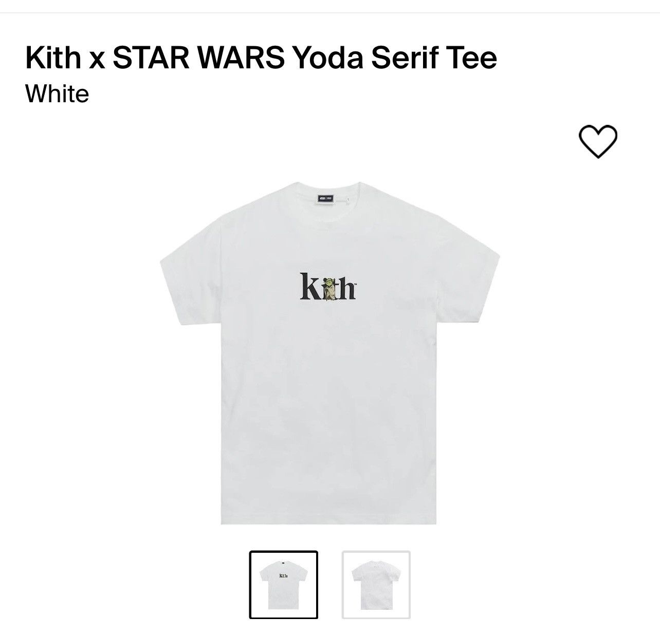 Kith KITH X STAR WARS Yoda Serif Tee Size Large Size US L / EU 52-54 / 3 - 5 Thumbnail