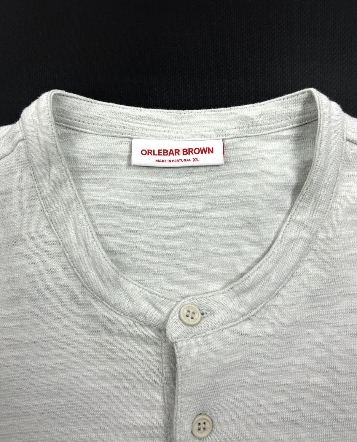 Orlebar Brown Orlebar Brown Button-Up Sweatshirt Grey XL Vintage Designer Size US XL / EU 56 / 4 - 9 Thumbnail