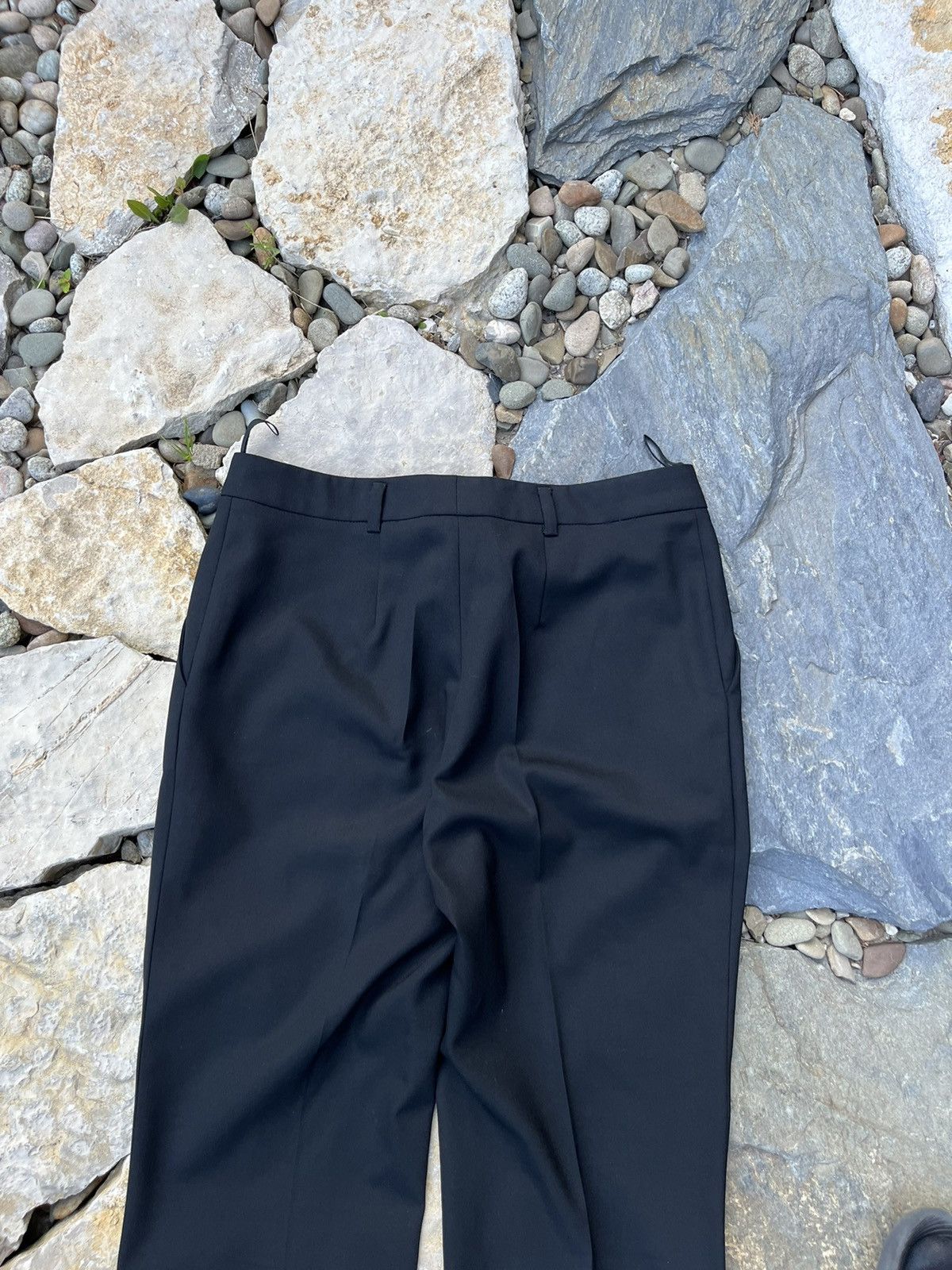 Designer × Prada Prada wool crease trousers pants casual regular baggy Size 30" / US 8 / IT 44 - 12 Thumbnail