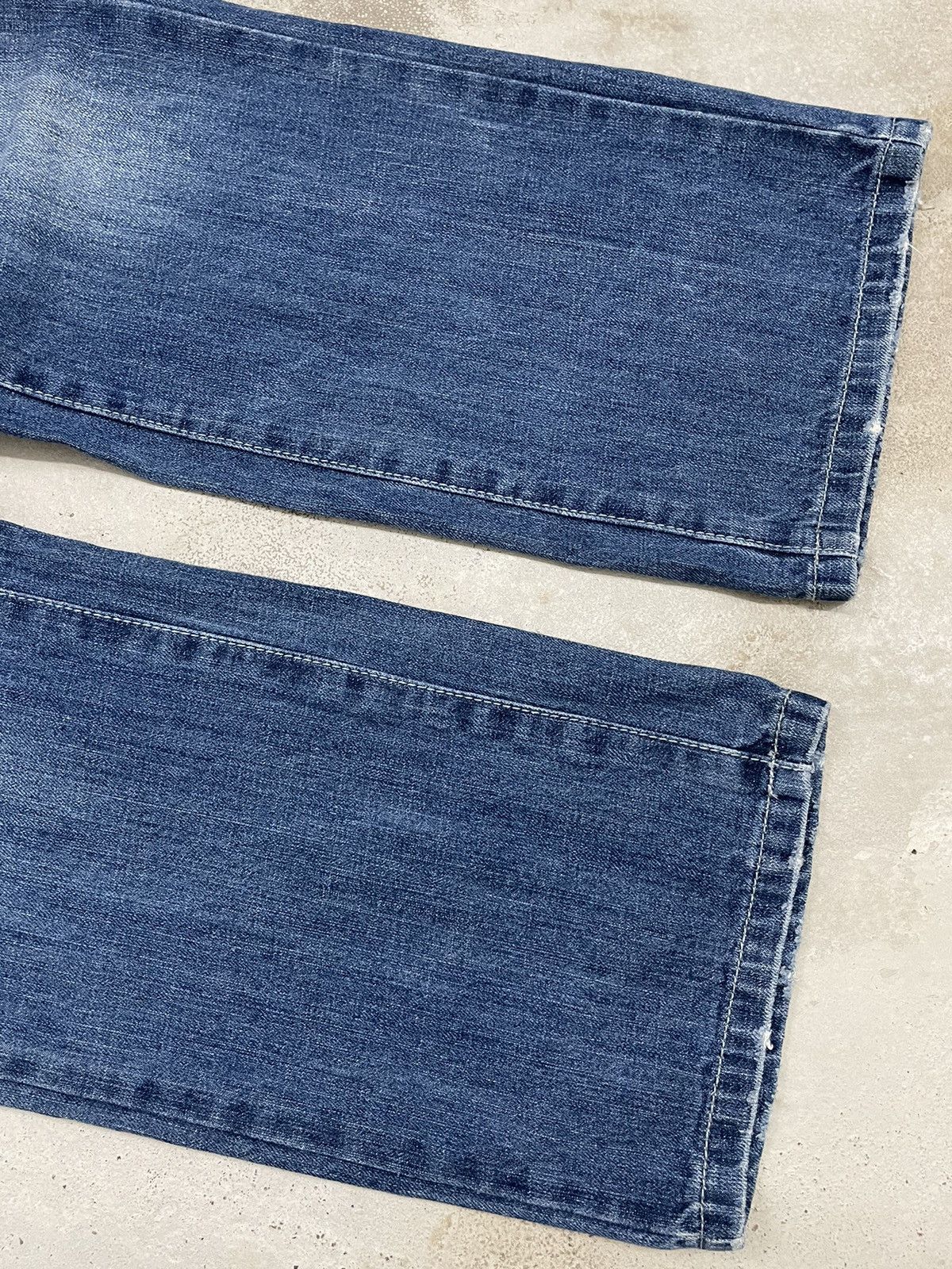 Blue Blue Japan Blue Moon Blue Wide Surf Y2K Style Back Pocket Printed Size US 30 / EU 46 - 6 Thumbnail