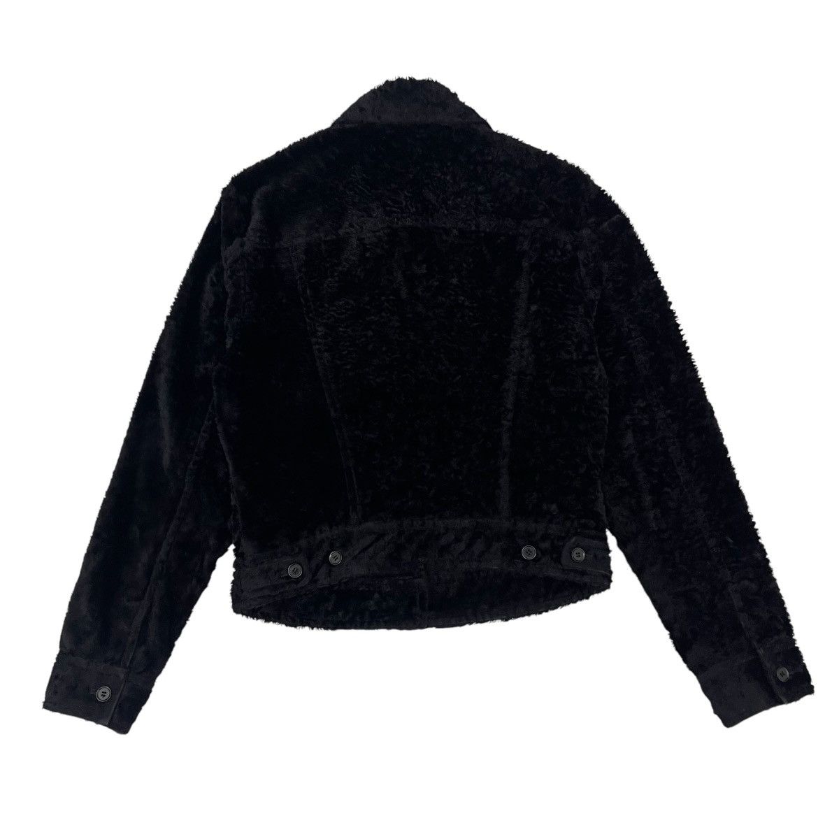 Katharine Hamnett London ⚡️Vintage Katharine Hamnett London Faux Fur Cropp Jacket Size M / US 6-8 / IT 42-44 - 2 Thumbnail
