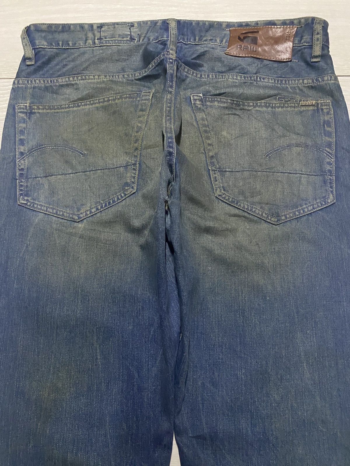 G-Star × Marc Newson Vintage GStar Raw 3301 Denim Mud Wash Jeans Size US 35 - 3 Thumbnail