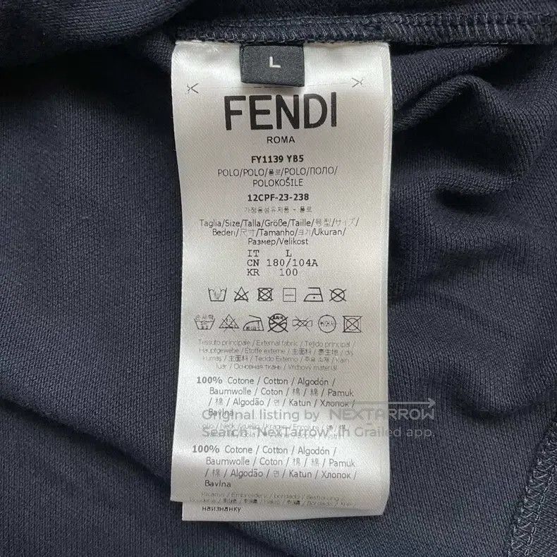 Fendi Fendi Logo Printed Long Sleeve Shirt Polo Shirt for Men, N Size US L / EU 52-54 / 3 - 6 Thumbnail