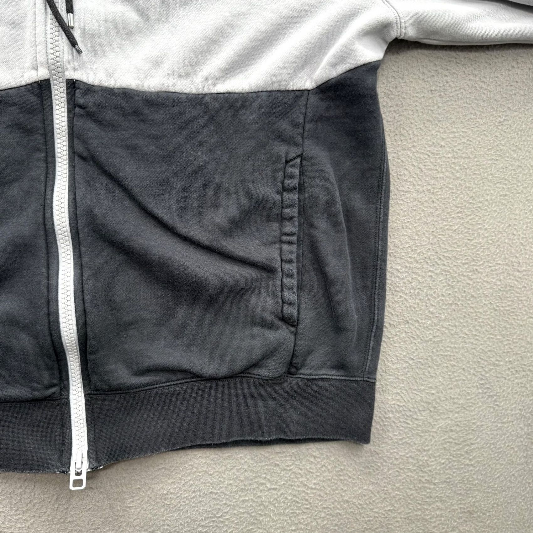 Nike Nike Air Hoodie Mens Large Gray Black Full Zip Pockets Logo Sweatshirt Fleece Size US L / EU 52-54 / 3 - 5 Thumbnail