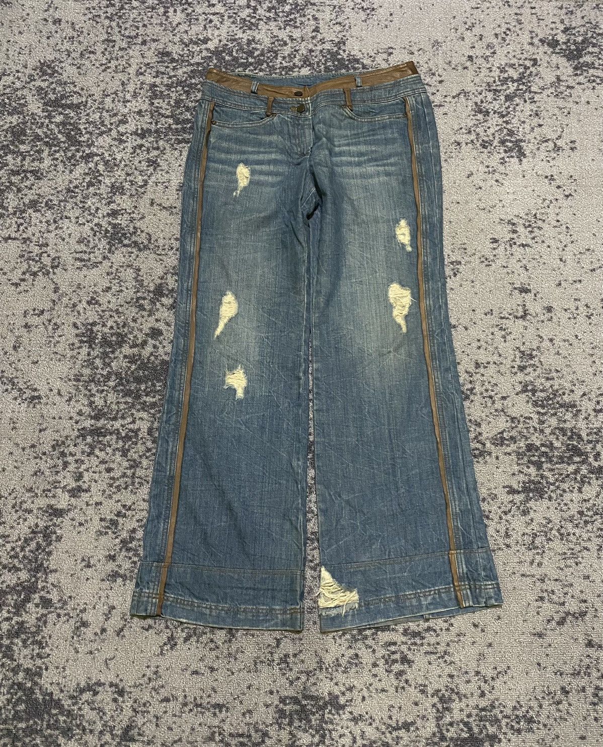 Hysteric Glamour × If Six Was Nine × Japanese Brand Y2k Doho distressed baggy jeans Size 31" - 2 Thumbnail