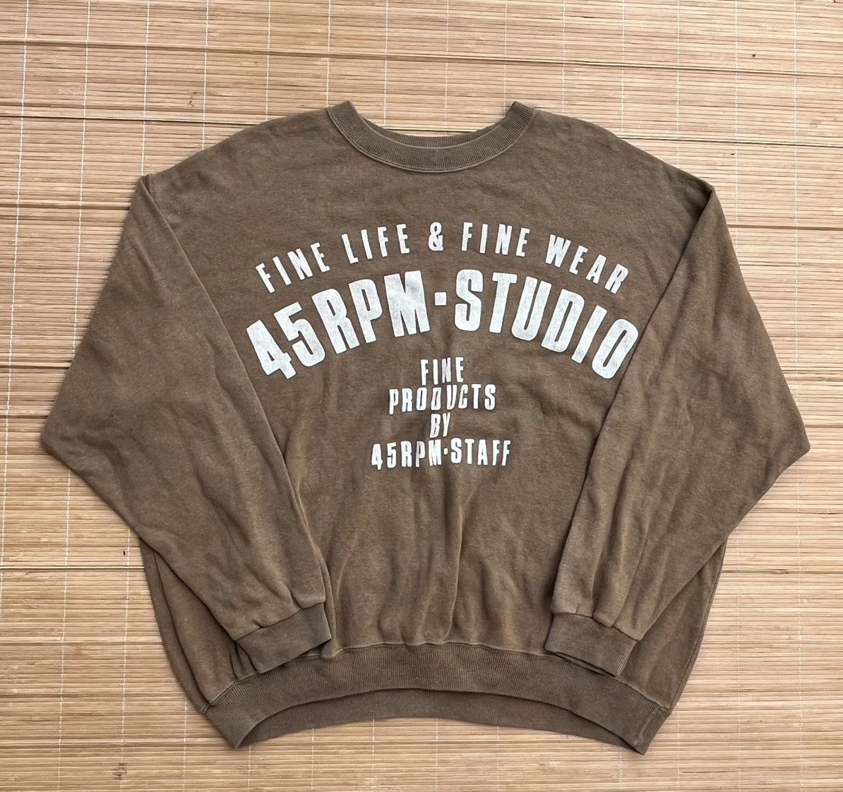 45rpm Vintage 45rpm Staff baggy sweatshirt Size US XL / EU 56 / 4 - 1 Thumbnail