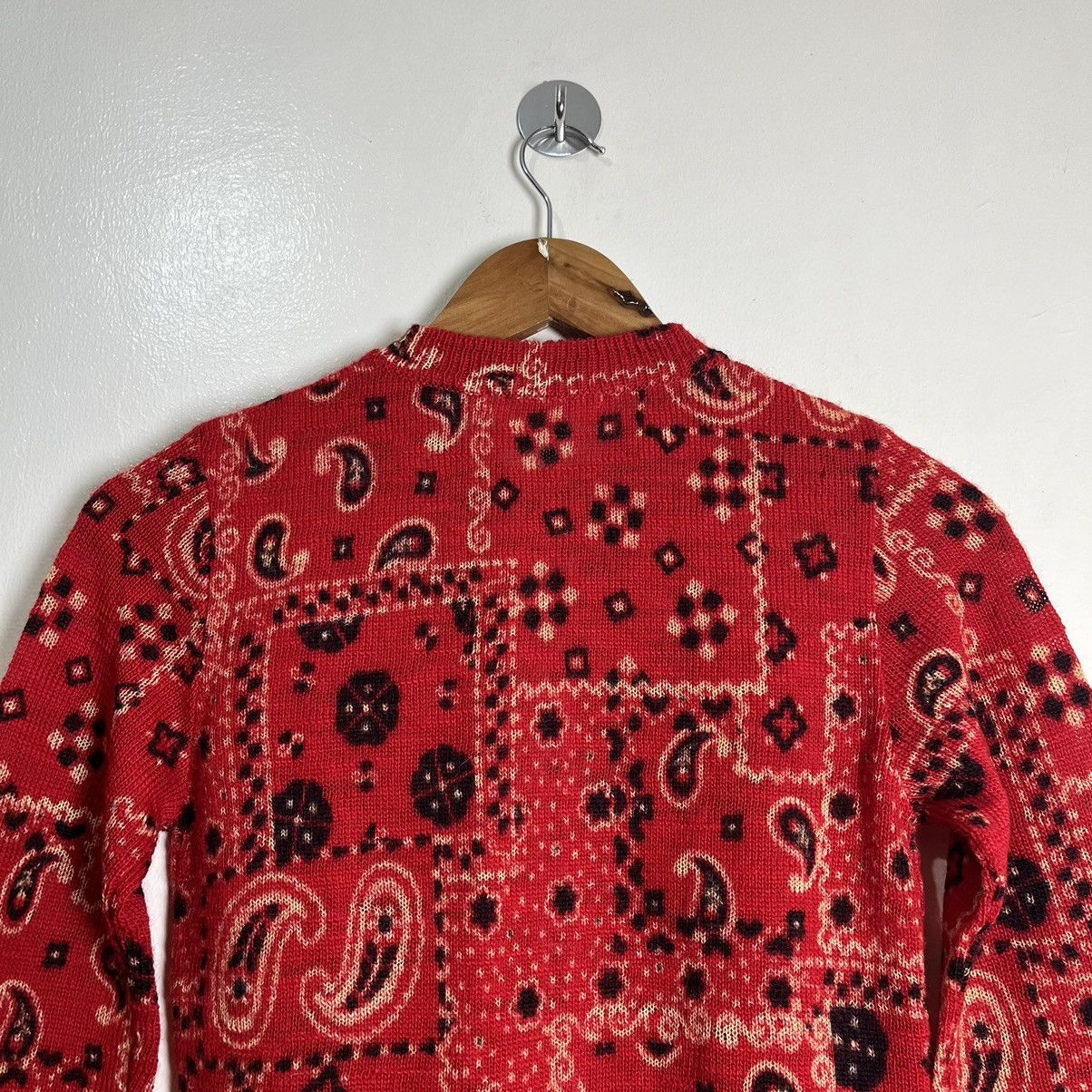 Hysteric Glamour 90's Hysteric Glamour Paisley Cardigan Knitted Sweater Size ONE SIZE - 13 Thumbnail