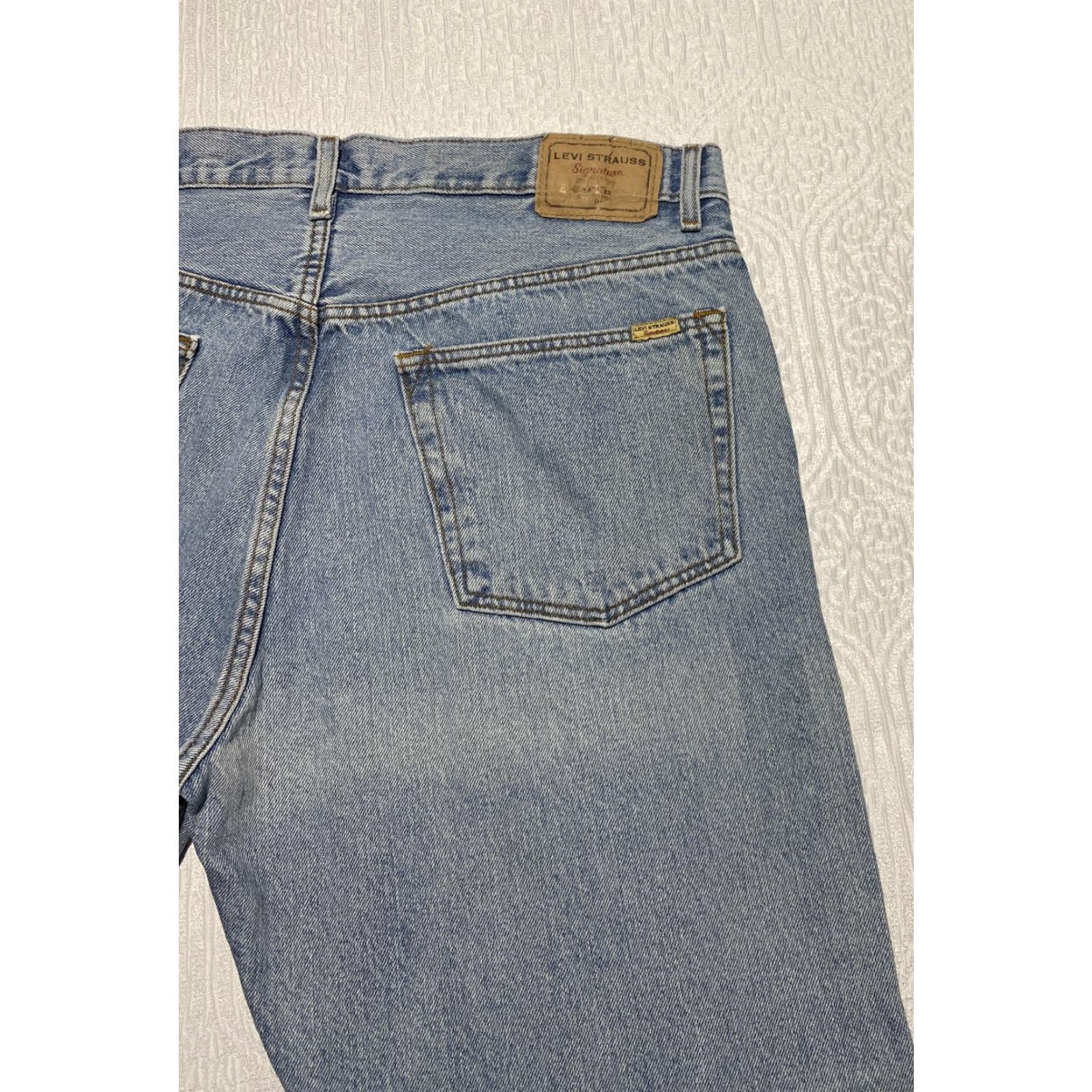 Levi's Levi Strauss Signature Jeans Mens 40x32 Regular Fit Denim Straight Leg Classic Size US 40 / EU 56 - 4 Thumbnail