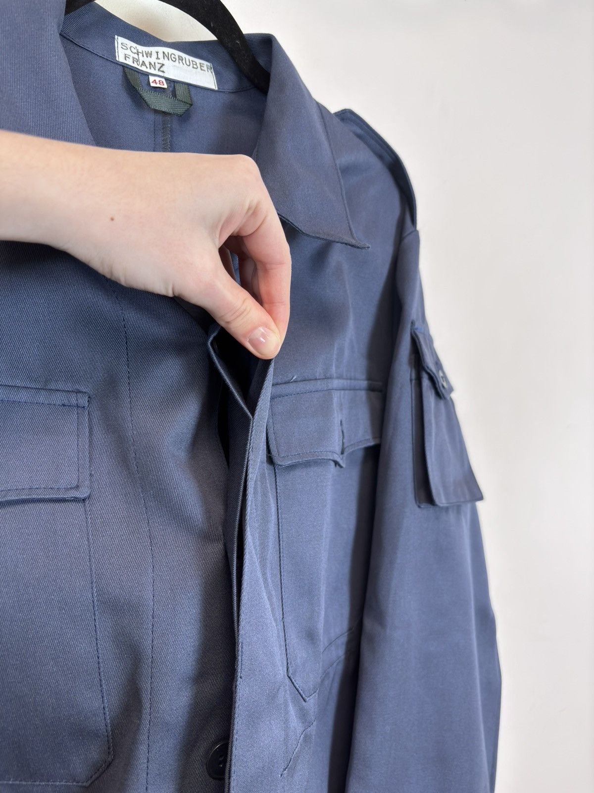 Other Vintage German Workwear Blue Utility Jacket Chore Coat Size US M / EU 48-50 / 2 - 9 Thumbnail