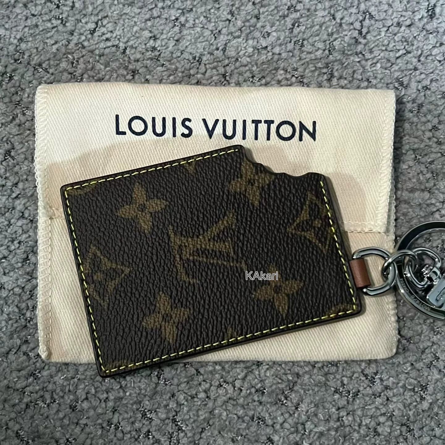 Louis Vuitton Louis Vuitton Brown Engraved Logo Bag Charm Size ONE SIZE - 3 Thumbnail