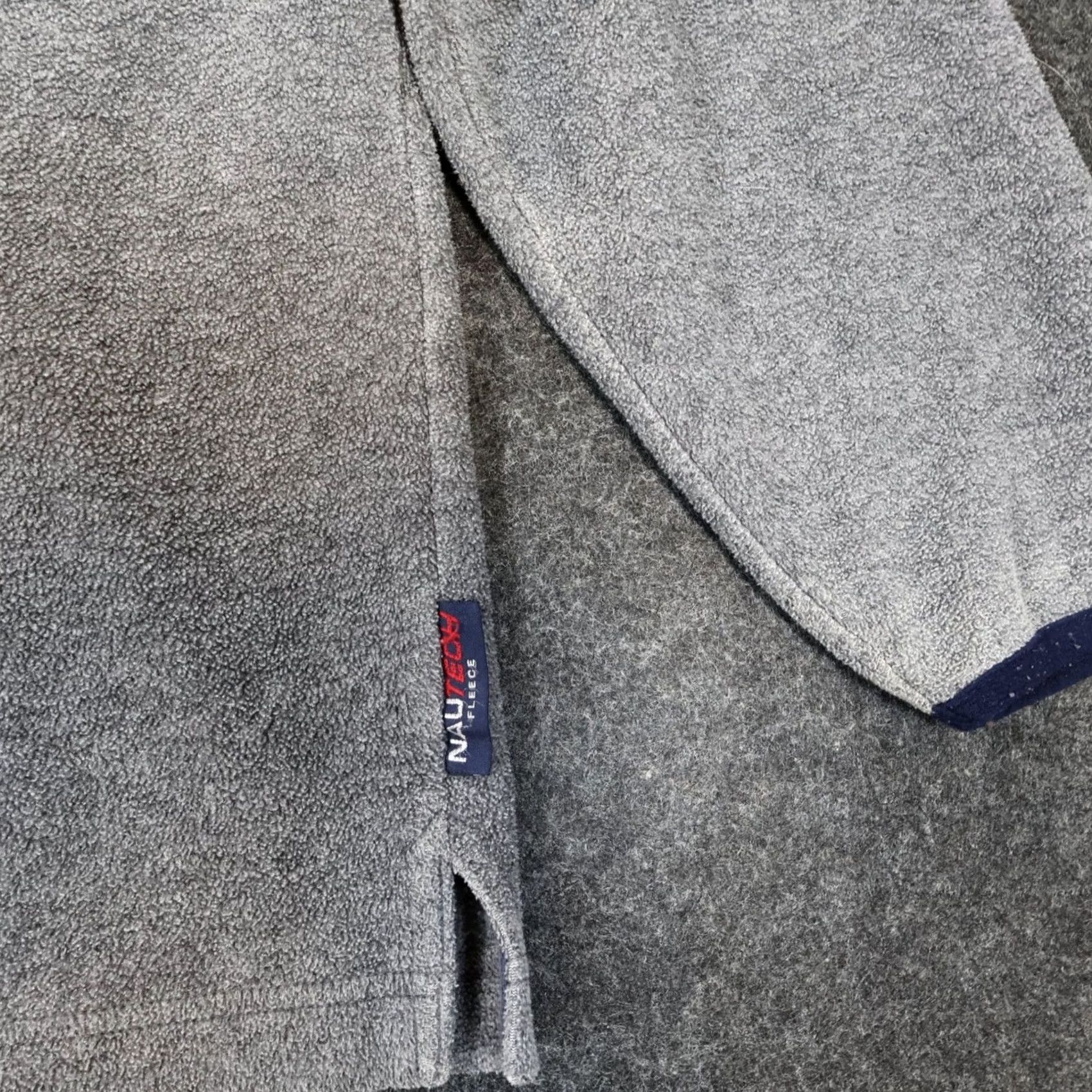 Nautica VINTAGE Nautica Competition Fleece Pullover Mens Small Gray Quarter Zip Excellent Size US S / EU 44-46 / 1 - 5 Thumbnail