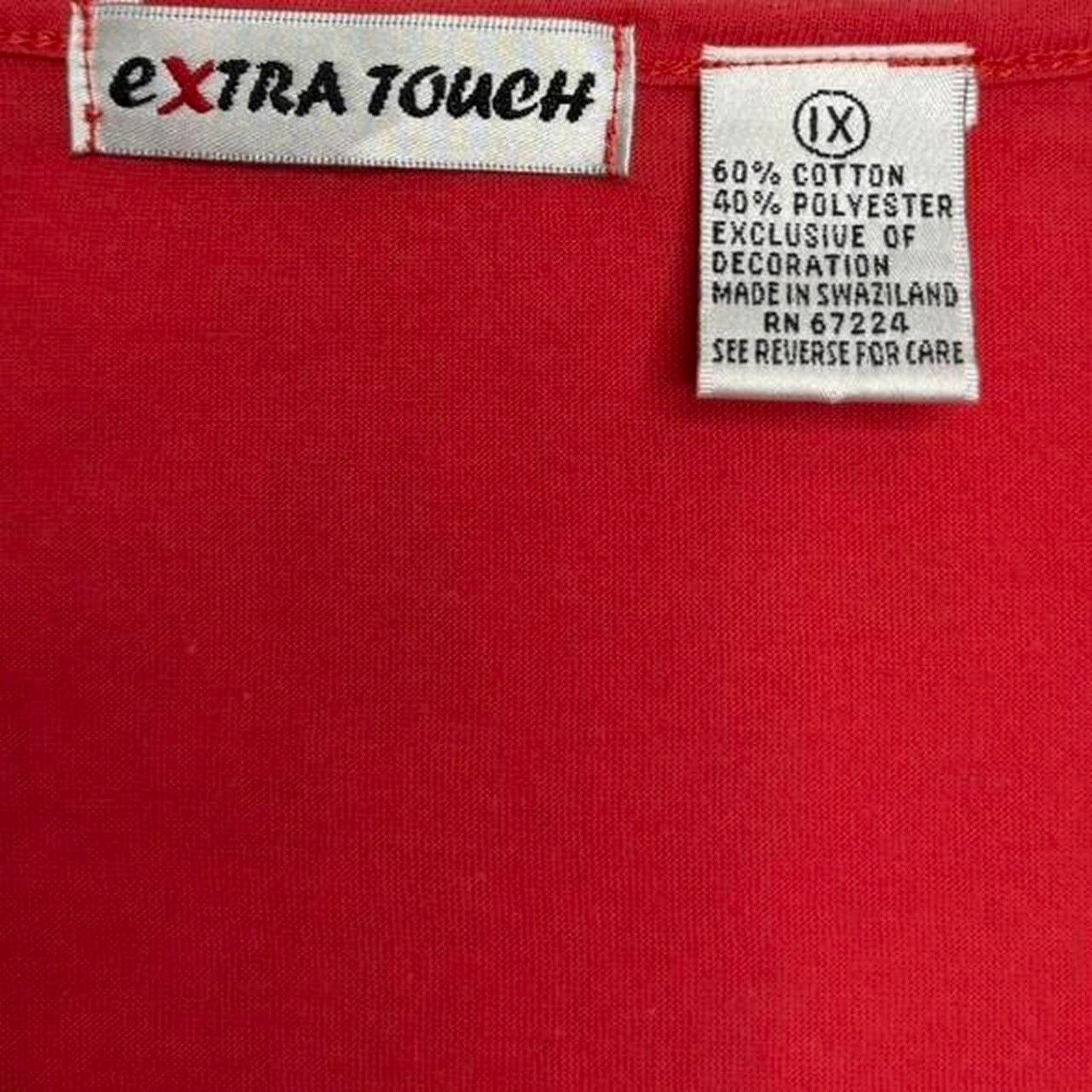 Other Extra Touch Sequin Fairy core Short Sleeve Boho Top size XL Size XL / US 12-14 / IT 48-50 - 7 Thumbnail