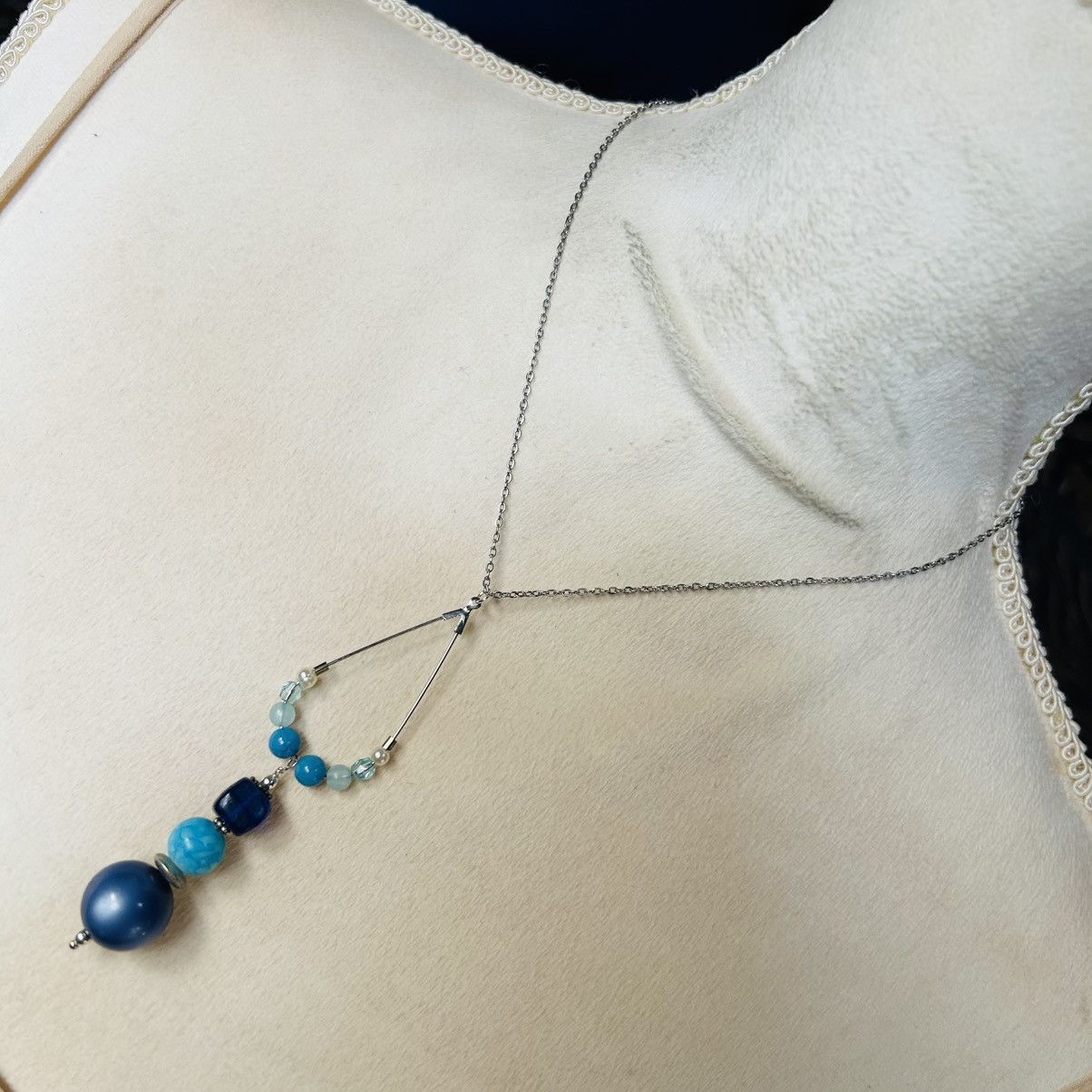 Handmade Handcrafted vintage bead changeable charm pendant necklace Size ONE SIZE - 2 Thumbnail