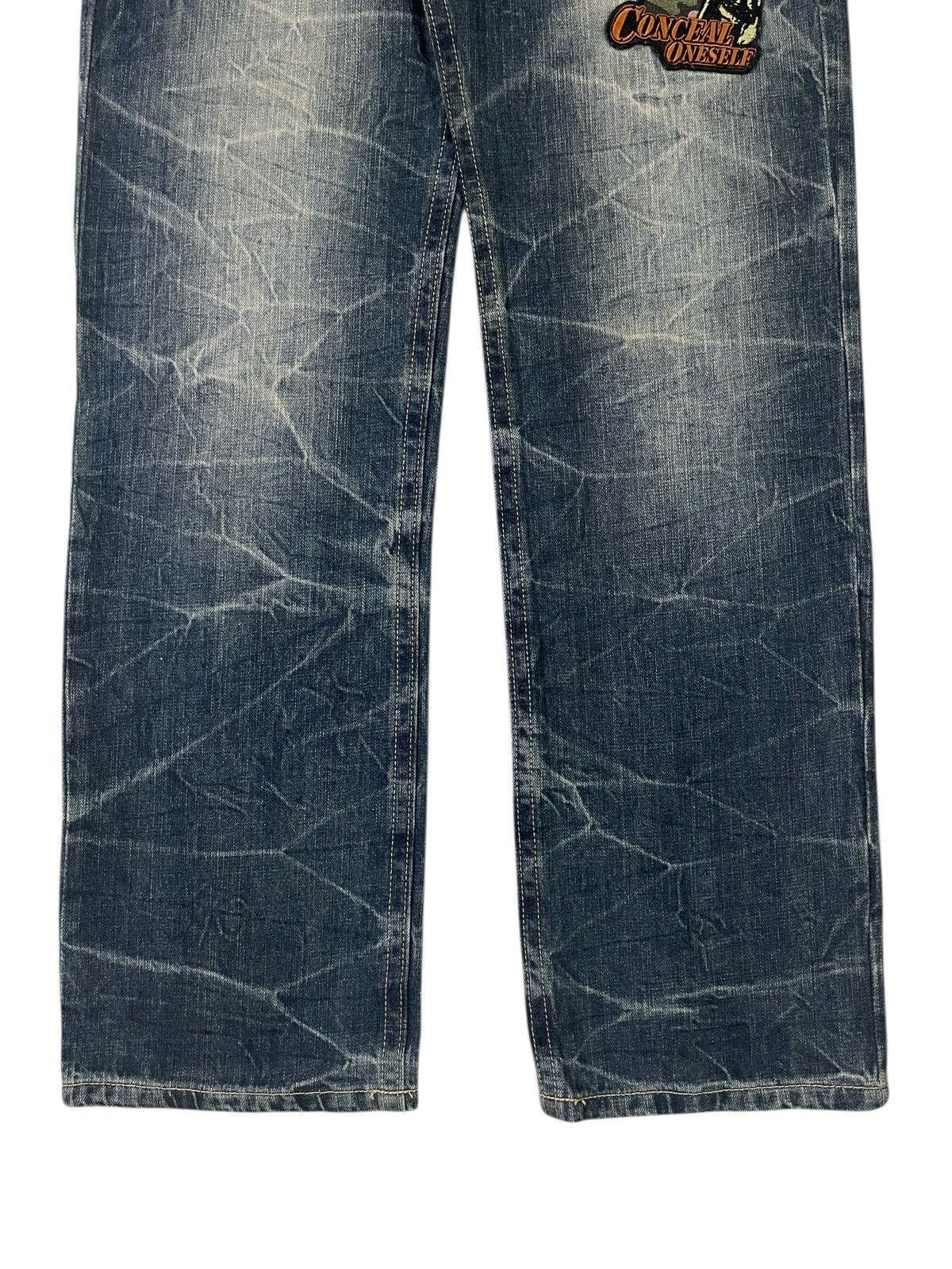 Hysteric Glamour Y2K Japan Patchwork Hysteric Distressed Jeans Denim Size US 32 / EU 48 - 4 Thumbnail