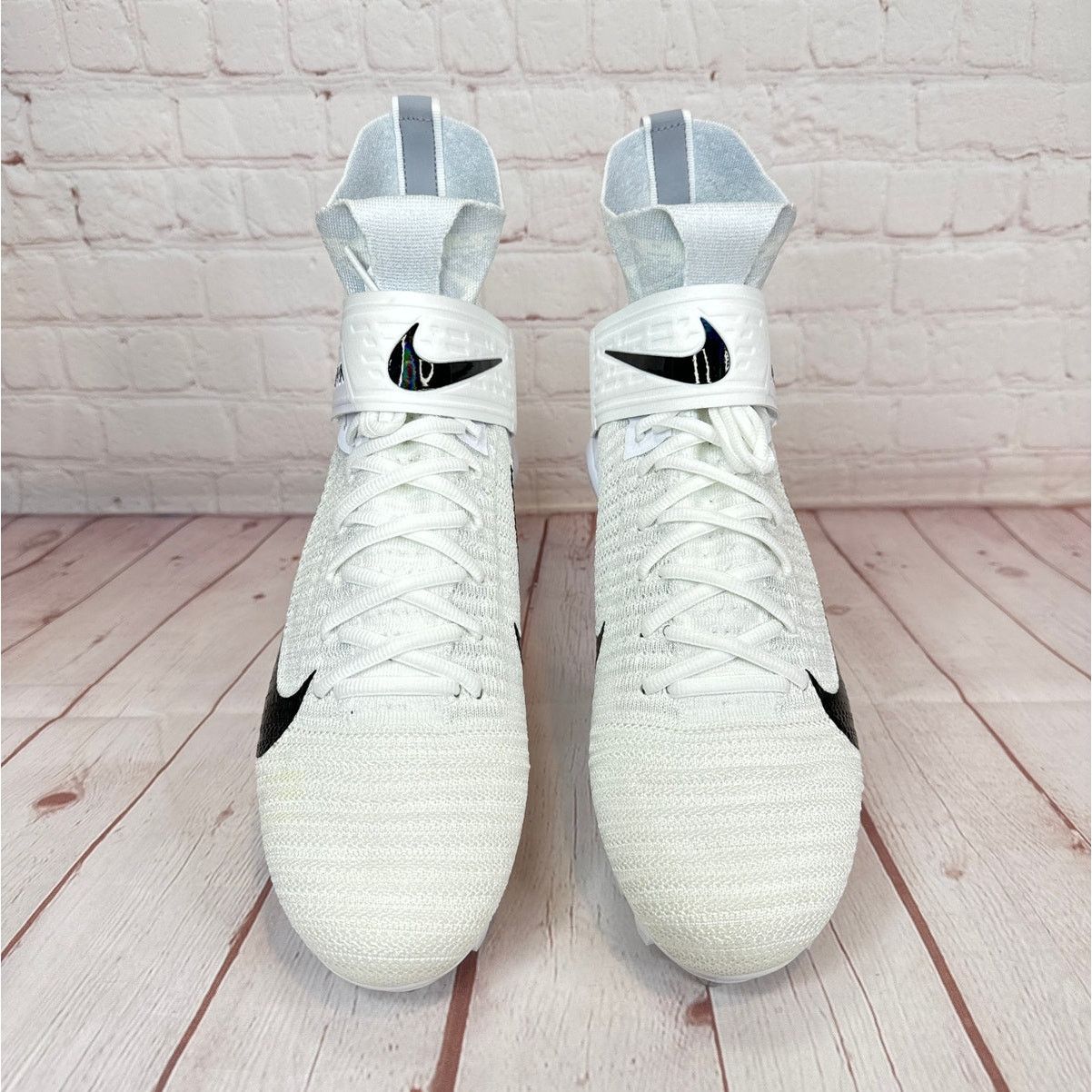 Nike Nike Alpha Menace Elite 2 Flyknit White Football Cleats Size US 11 / EU 44 - 7 Thumbnail