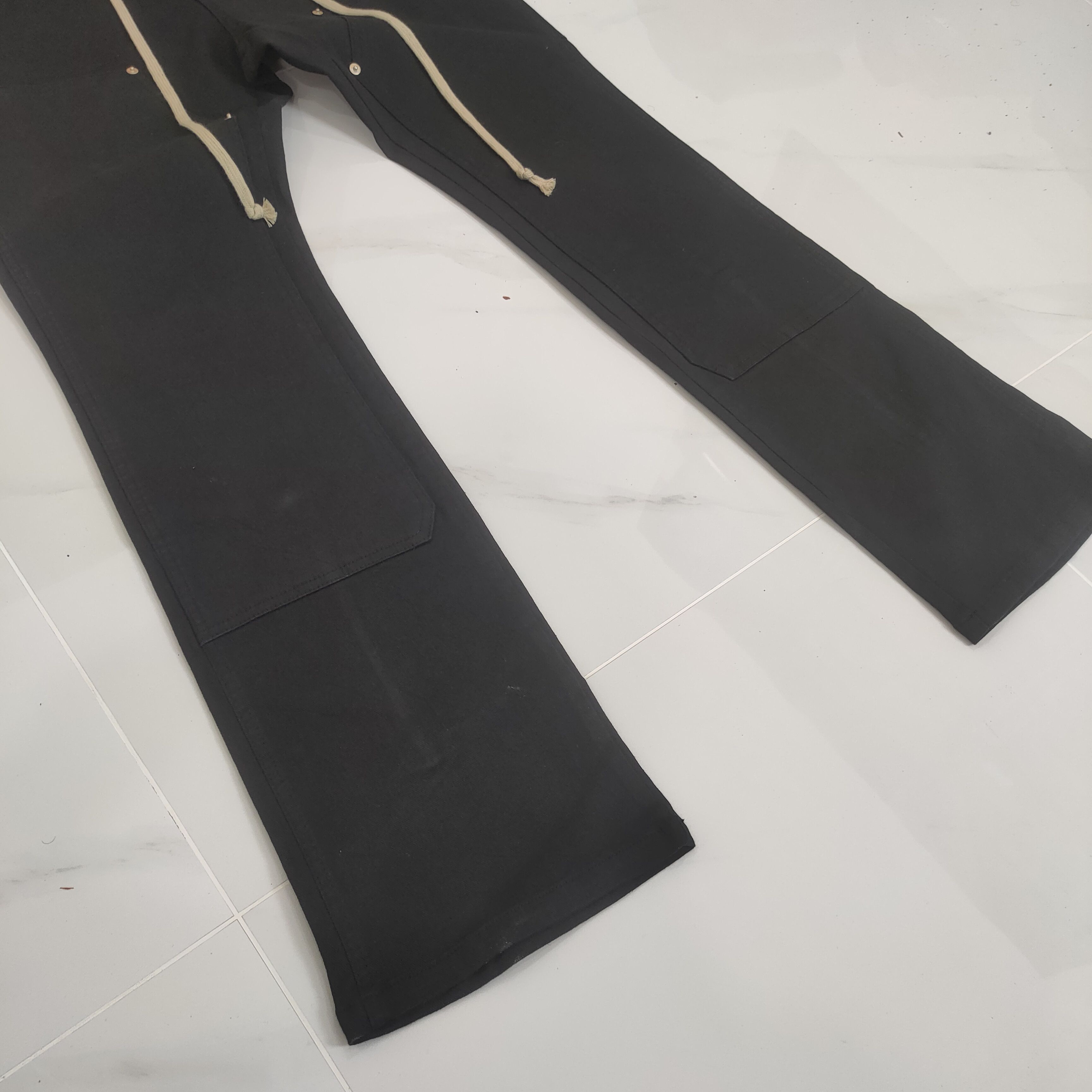 Japanese Brand A-10 BLACK DOUBLE KNEE CARGO PANTS Size US 34 / EU 50 - 6 Thumbnail