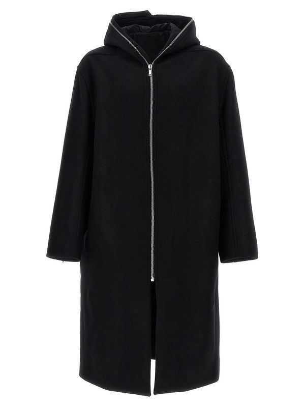 Rick Owens Rick Owens Black Concordians Virgin Wool Mac Coat Size US M / EU 48-50 / 2 - 1 Thumbnail